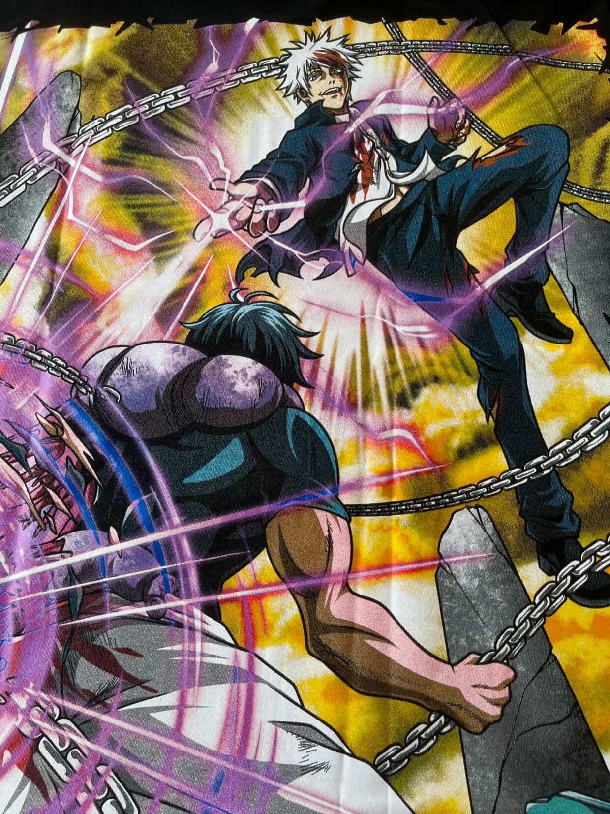 Anime Jujutsu Kaisen The Strongest Man Toji VS The Six Eye Gojo Size US XL / EU 56 / 4 - 4 Thumbnail