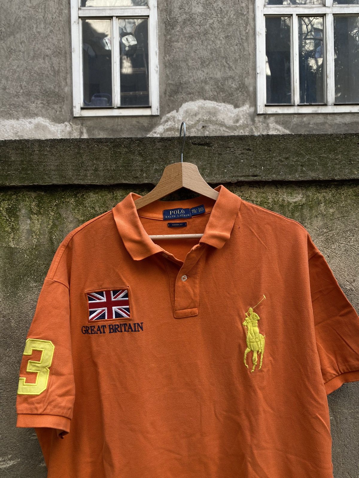 Polo Ralph Lauren × Vintage Polo Ralph Lauren Great Britain Embroidered Logo Polo Size US XXL / EU 58 / 5 - 3 Thumbnail