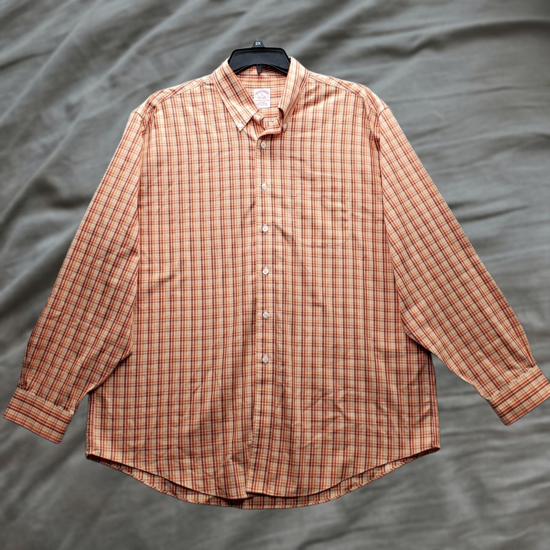 Brooks Brothers Brooks Brothers Shirt Mens XL Multicolor Plaid Non Iron Button-Down Collared Shirt Size US XL / EU 56 / 4 - 1 Thumbnail