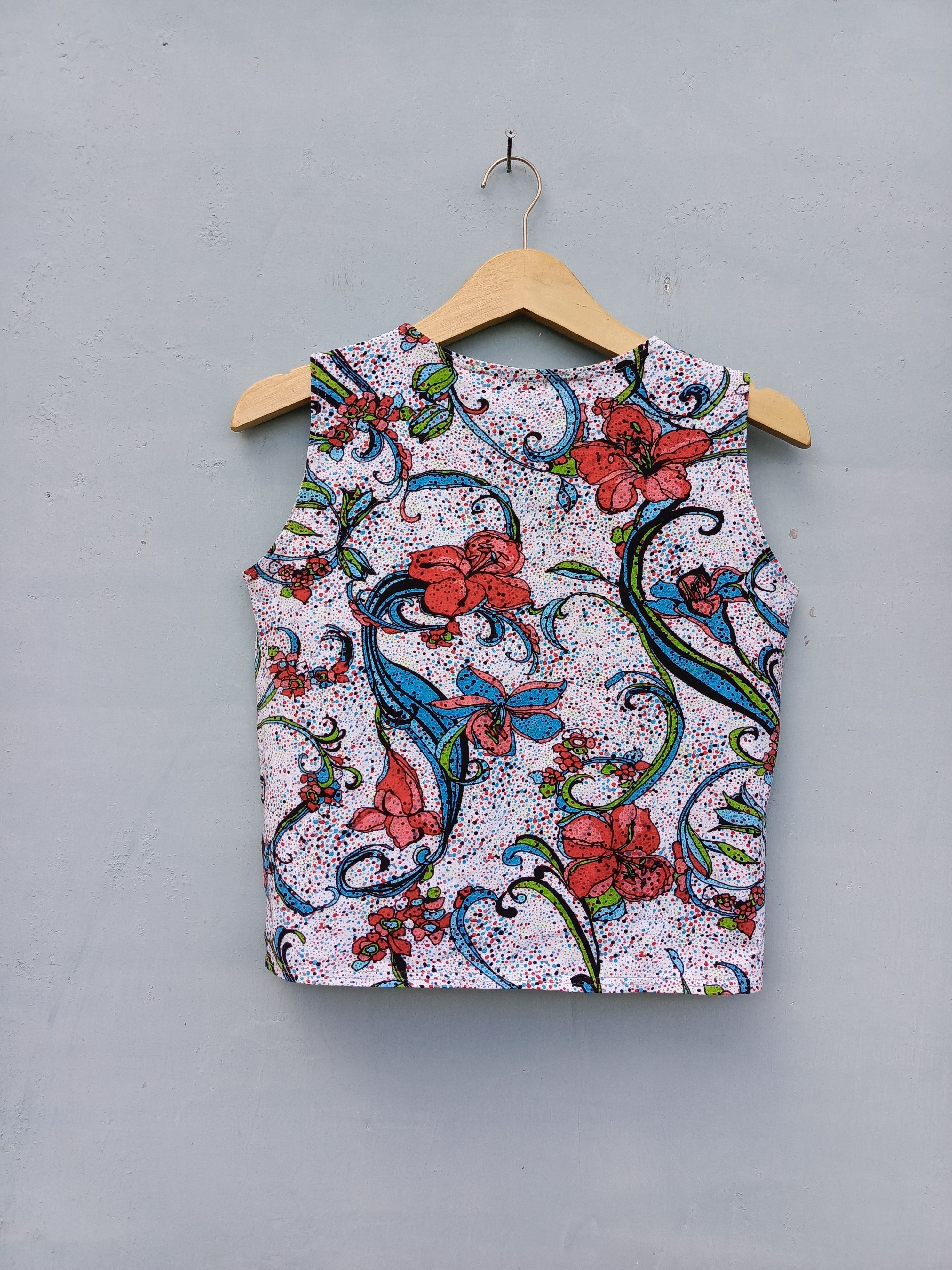Japanese Brand Onores Floral Top – Vintage Japanese Style Size M / US 6-8 / IT 42-44 - 6 Thumbnail