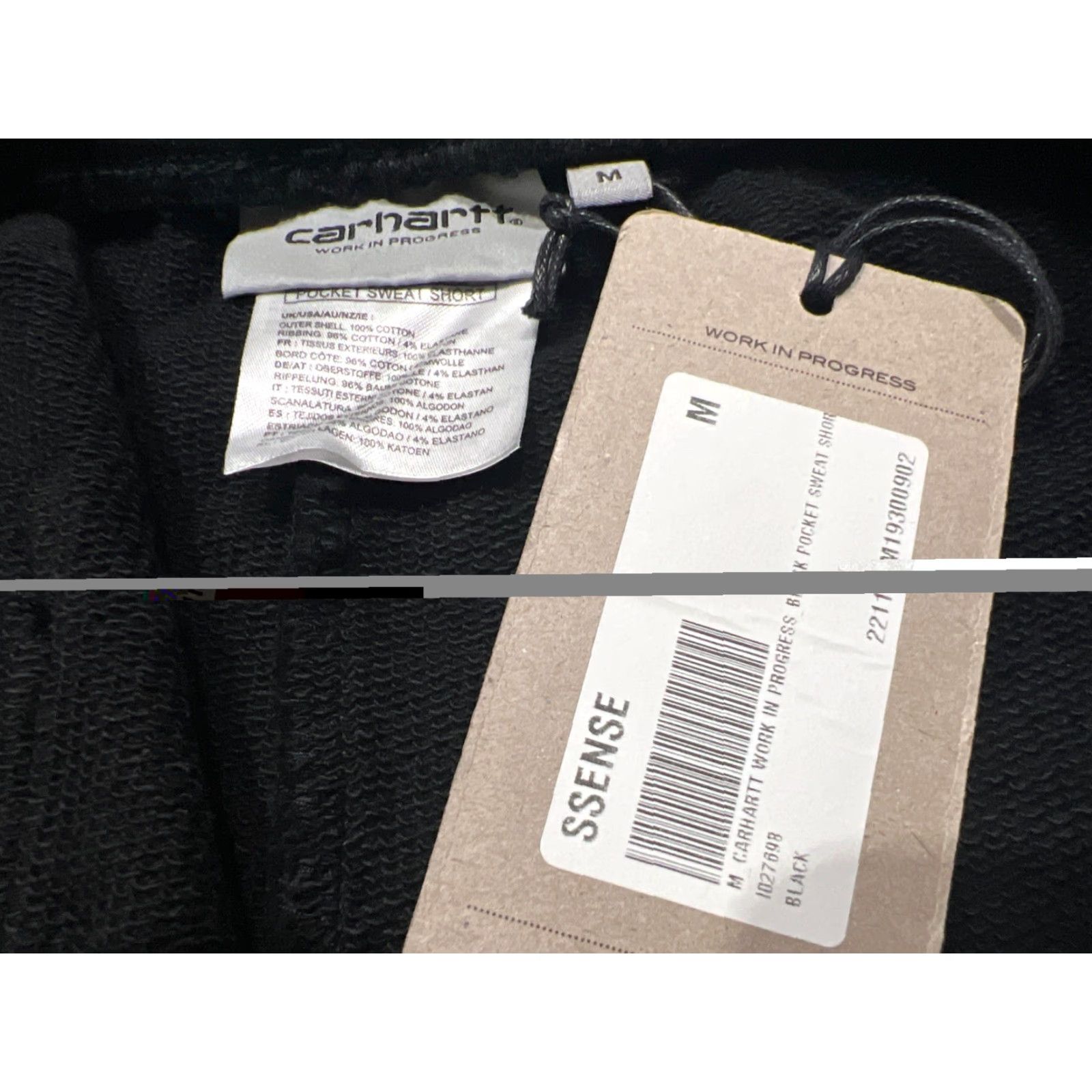 Carhartt Wip Carhartt WIP Sweat Short Chase Black M Medium Men Size US 31 - 4 Thumbnail