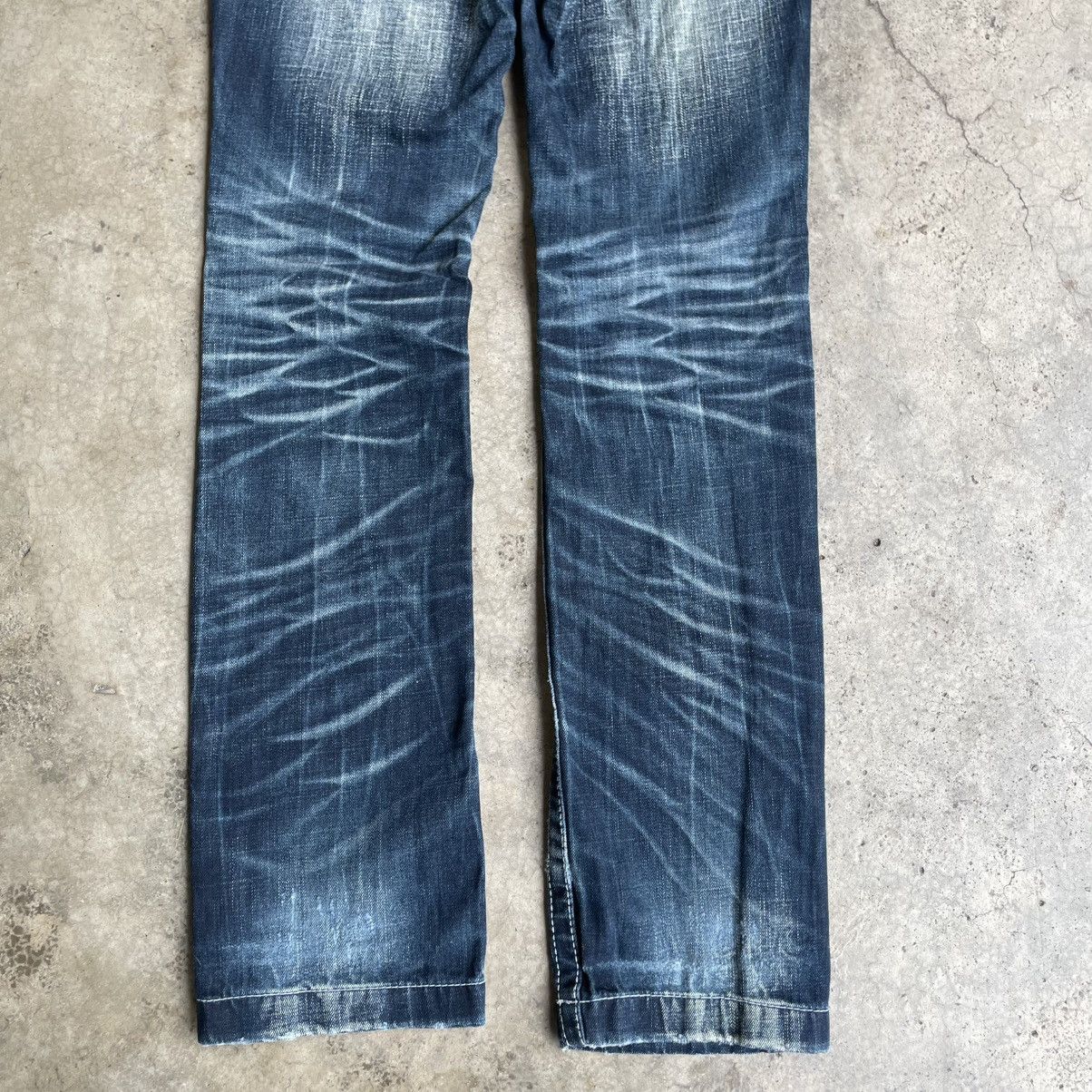 Japanese Brand 🔥🇯🇵Vintage Lolita Stoned Washed Women Denim Jeans Size 29" - 6 Thumbnail