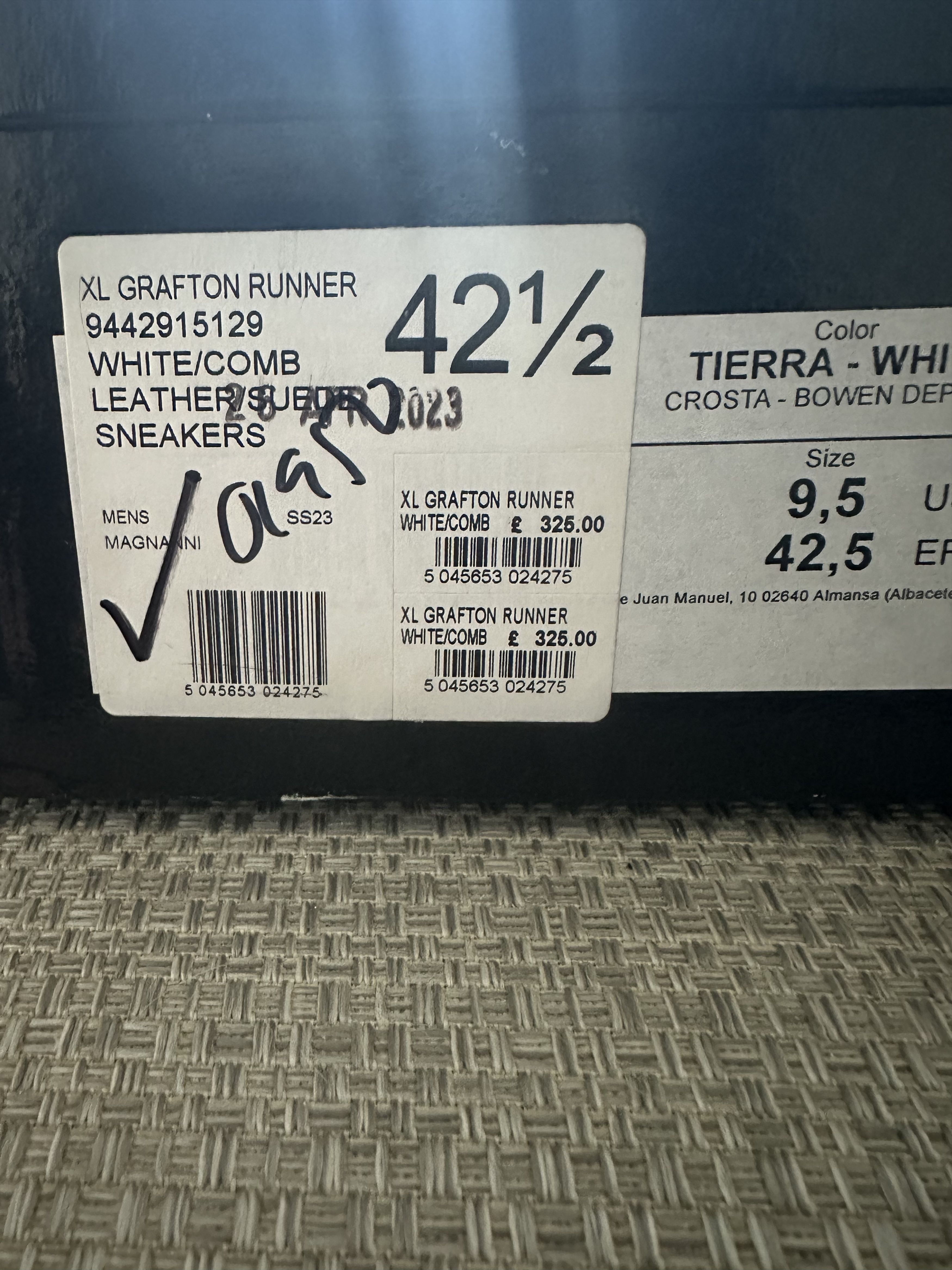 Magnanni Magnanni Bravo Sneakers – White / Beige Size US 9.5 / EU 42-43 - 5 Thumbnail