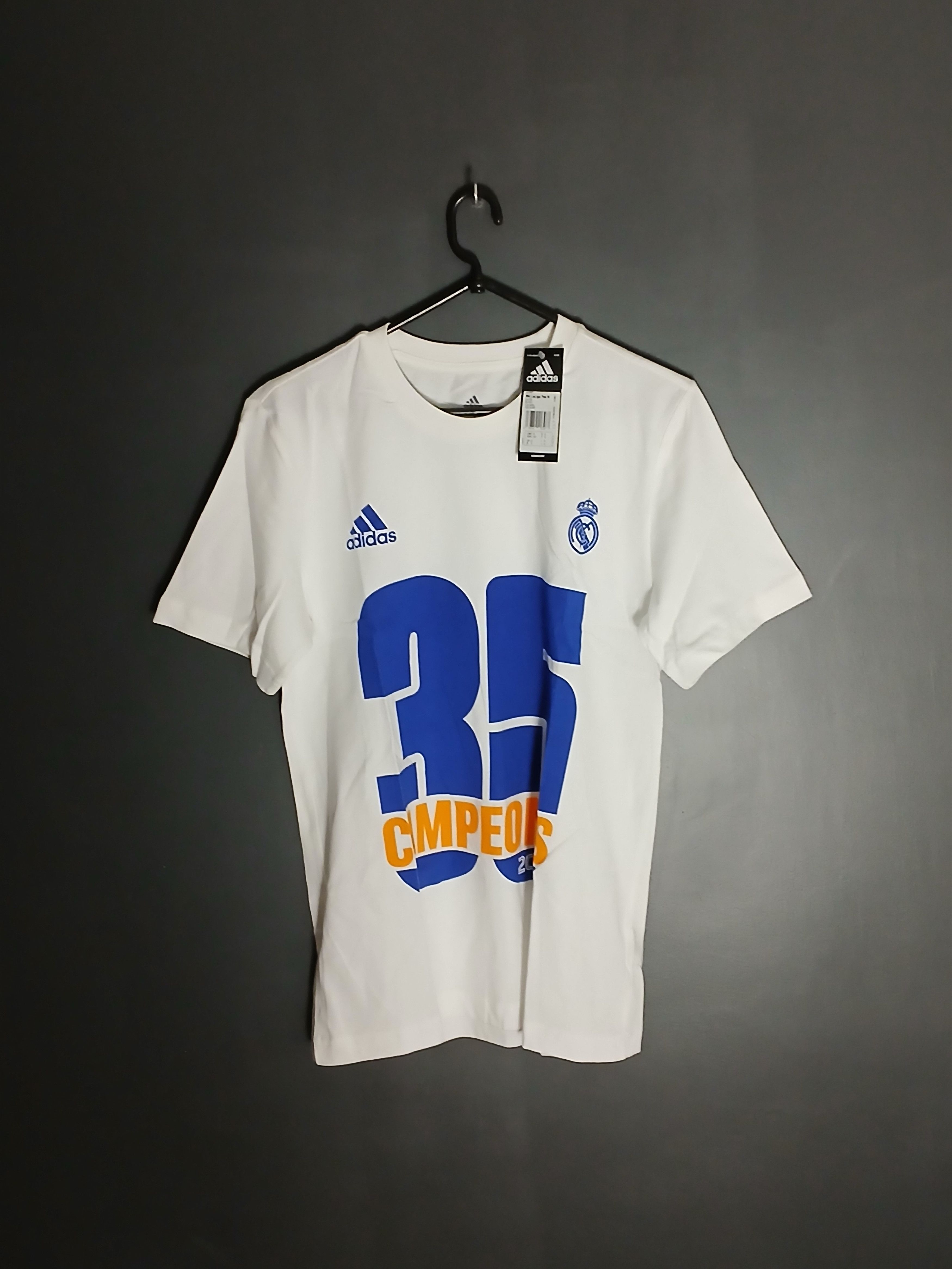 Adidas New Real Madrid 35 Campeones Laliga Football T-Shirt Size US S / EU 44-46 / 1 - 1 Thumbnail