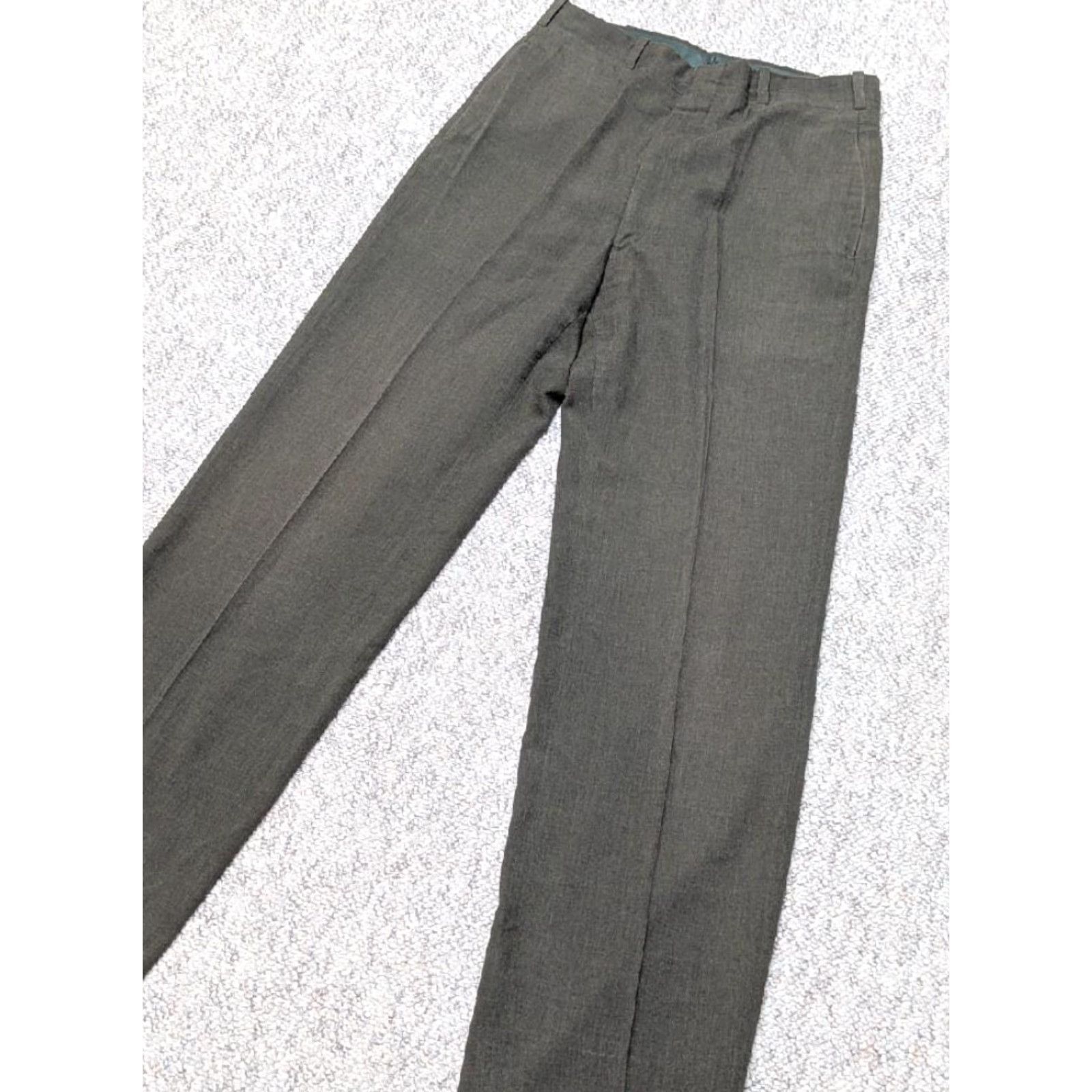 Vintage VINTAGE USMC Wool Pants 32x34 Green Military Mens Pants 1970s Vietnam US Army Size US 32 / EU 48 - 2 Thumbnail