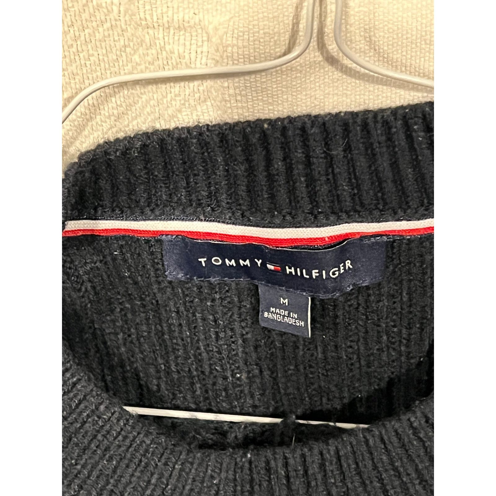 Tommy Hilfiger Tommy Hilfiger Crew Neck Black Knit Sweater Mens M Size US M / EU 48-50 / 2 - 3 Thumbnail