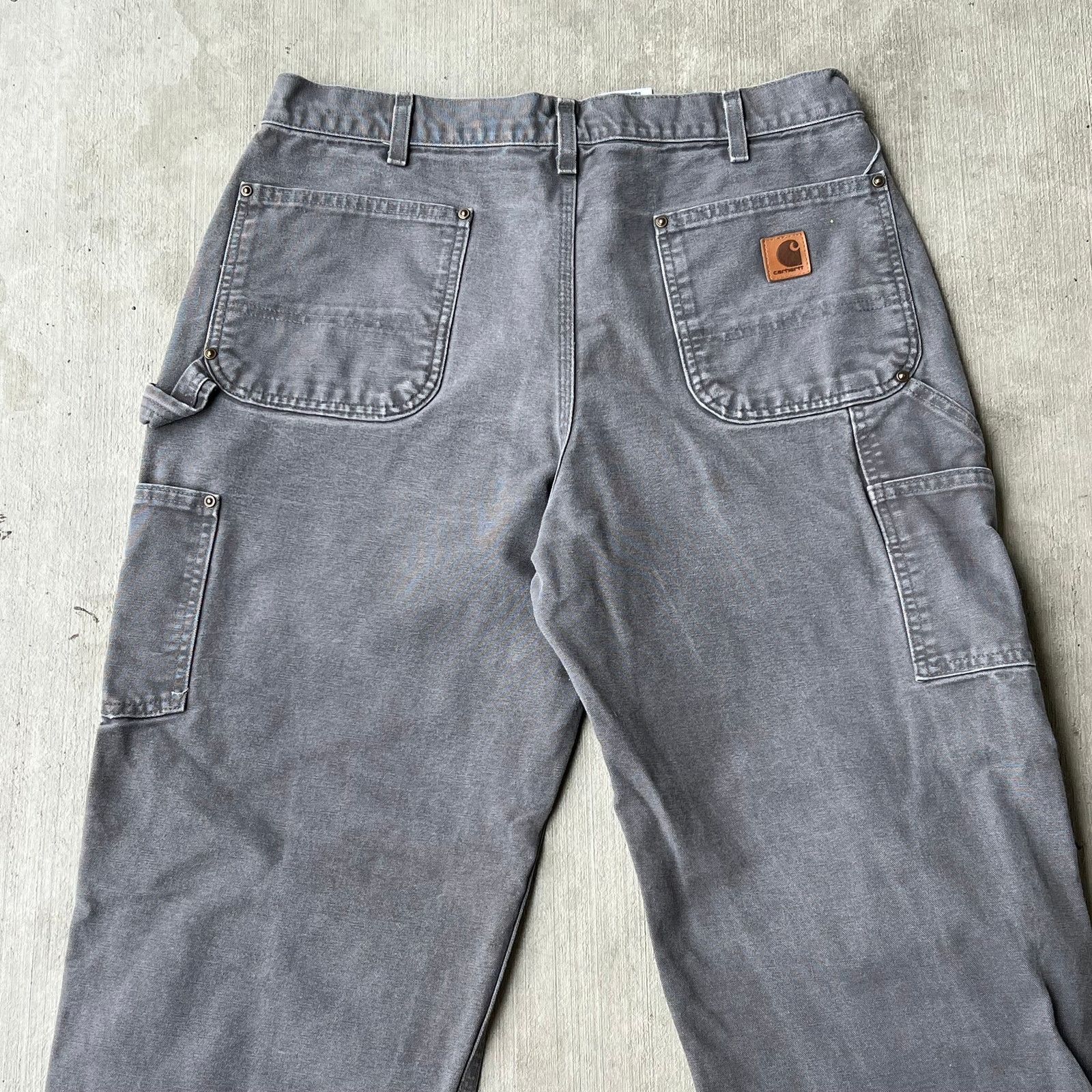 Carhartt × Vintage Carhartt gray double knee work wear carpenter pants Size US 34 / EU 50 - 5 Thumbnail