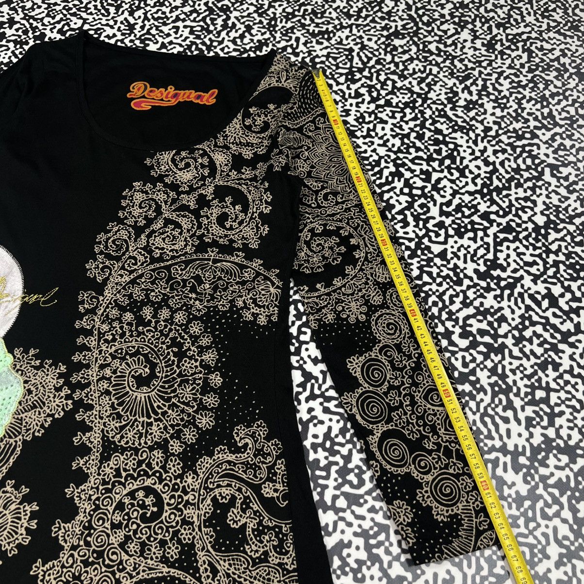 Desigual Vintage Y2K Desigual Floral Abstract Flared Mini Dress Size M / US 6-8 / IT 42-44 - 21 Thumbnail