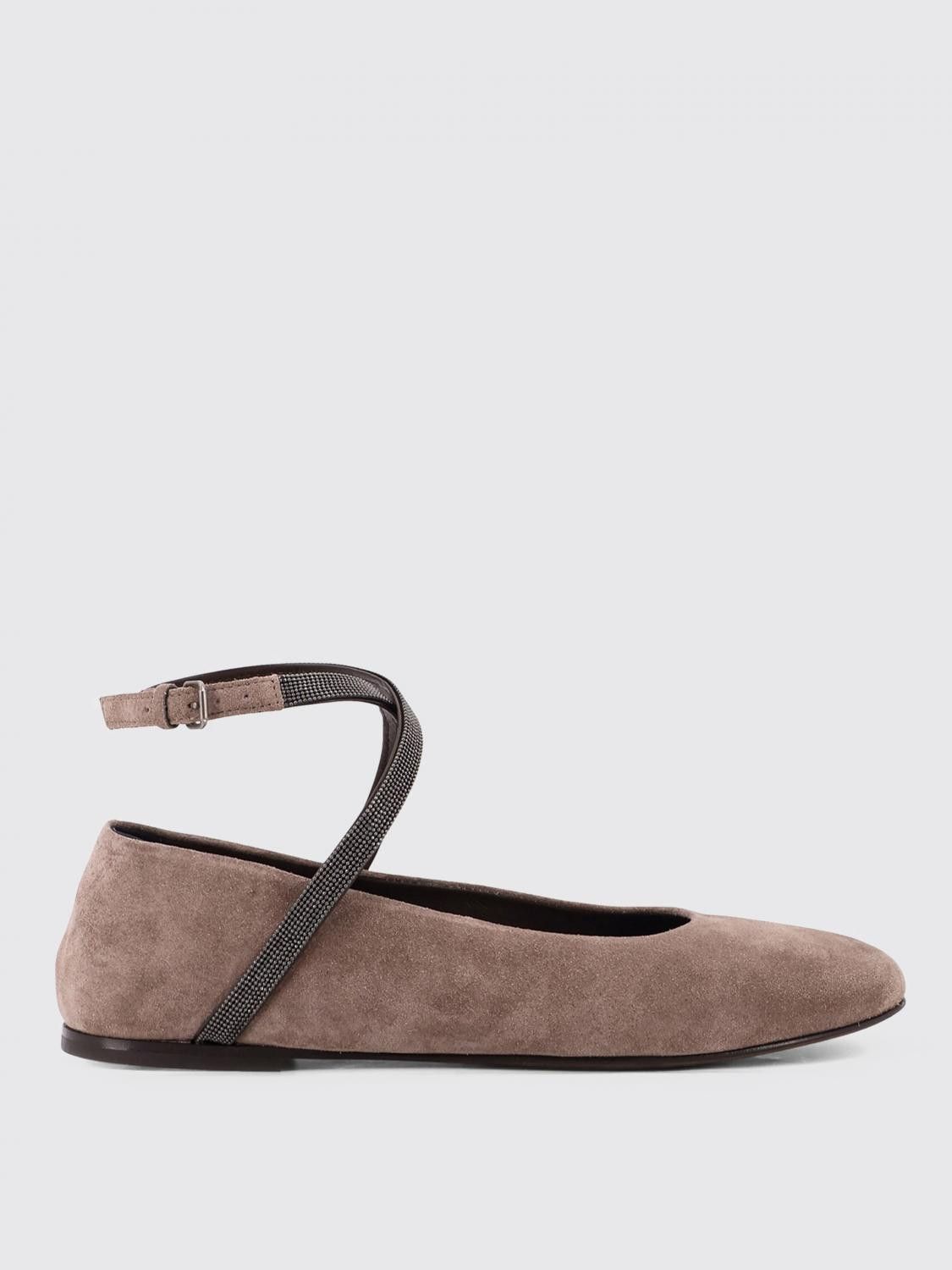 Brunello Cucinelli Brunello Cucinelli Ballet Flats Woman Beige Size US 10 / IT 40 - 1 Thumbnail
