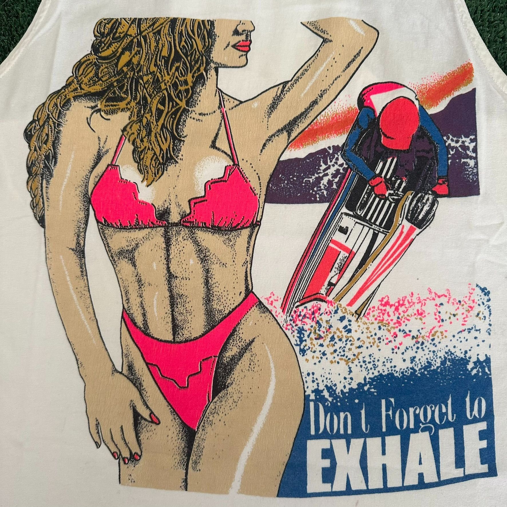 Vintage Vintage 80s Jet Ski Racing Tank Top Bikini Beach Resort Wear Size US M / EU 48-50 / 2 - 2 Thumbnail
