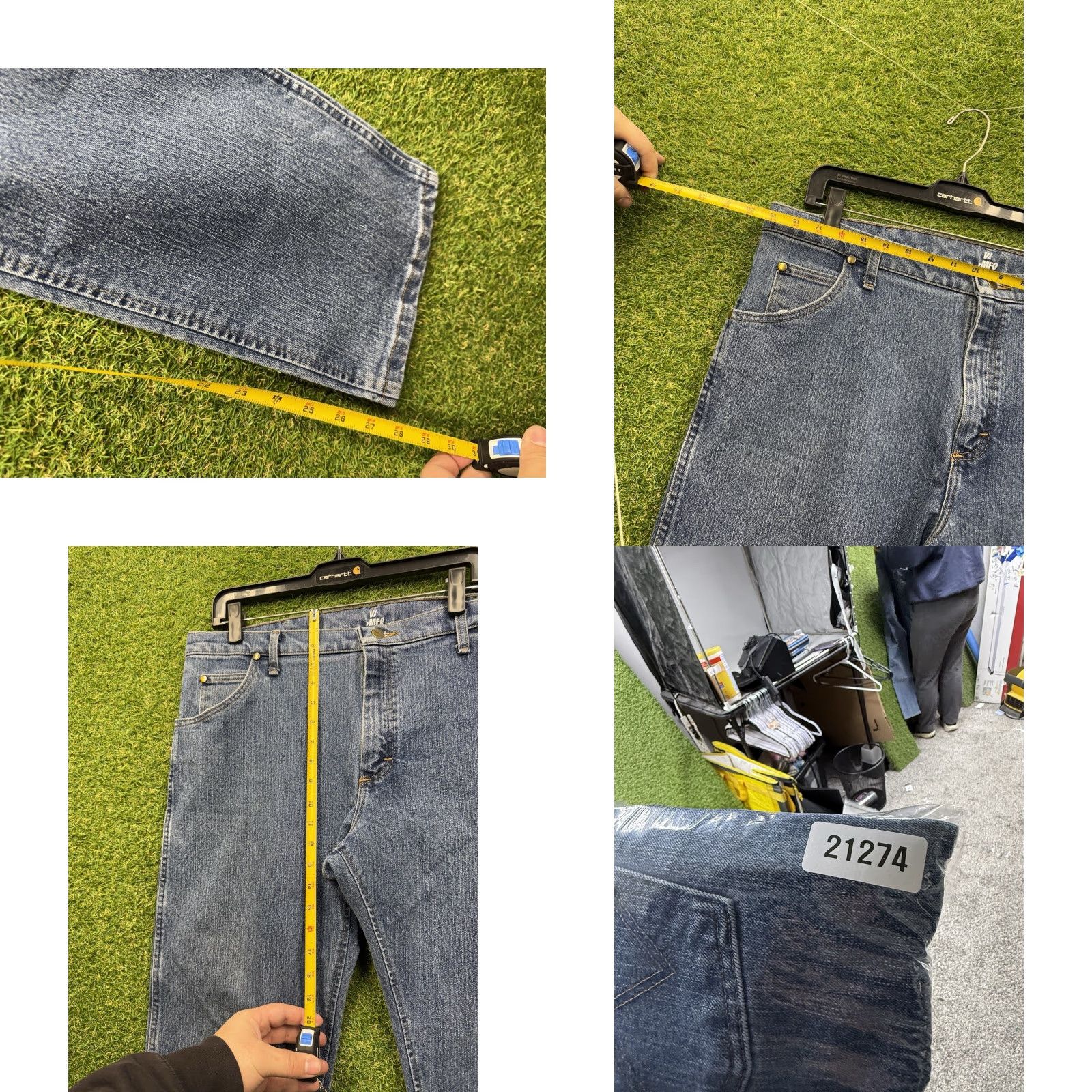 Wrangler Wrangler Advanced Comfort Jeans Mens 38x30 Blue Stretch Denim Regular Fit A101 Size US 38 / EU 54 - 8 Thumbnail