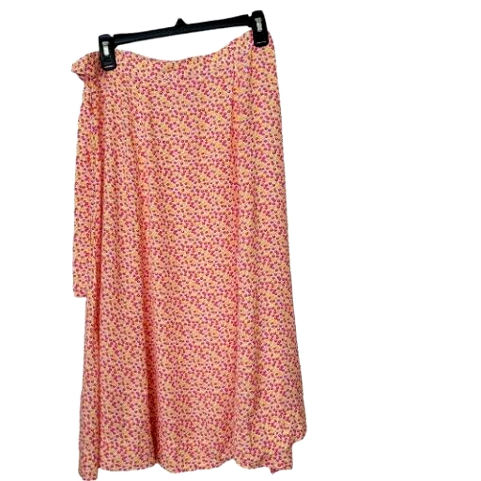 Solid & Striped Solid & Striped Wrap Midi Floral Women Skirt Size Small Size 30" / US 8 / IT 44 - 3 Thumbnail