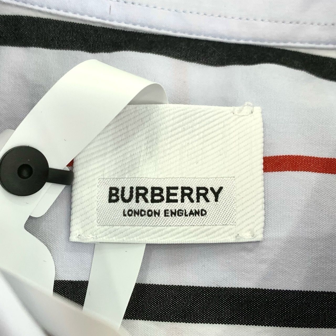 Burberry Burberry Striped Long Sleeve Shirt S Size - Black/Red/White Size US S / EU 44-46 / 1 - 2 Thumbnail