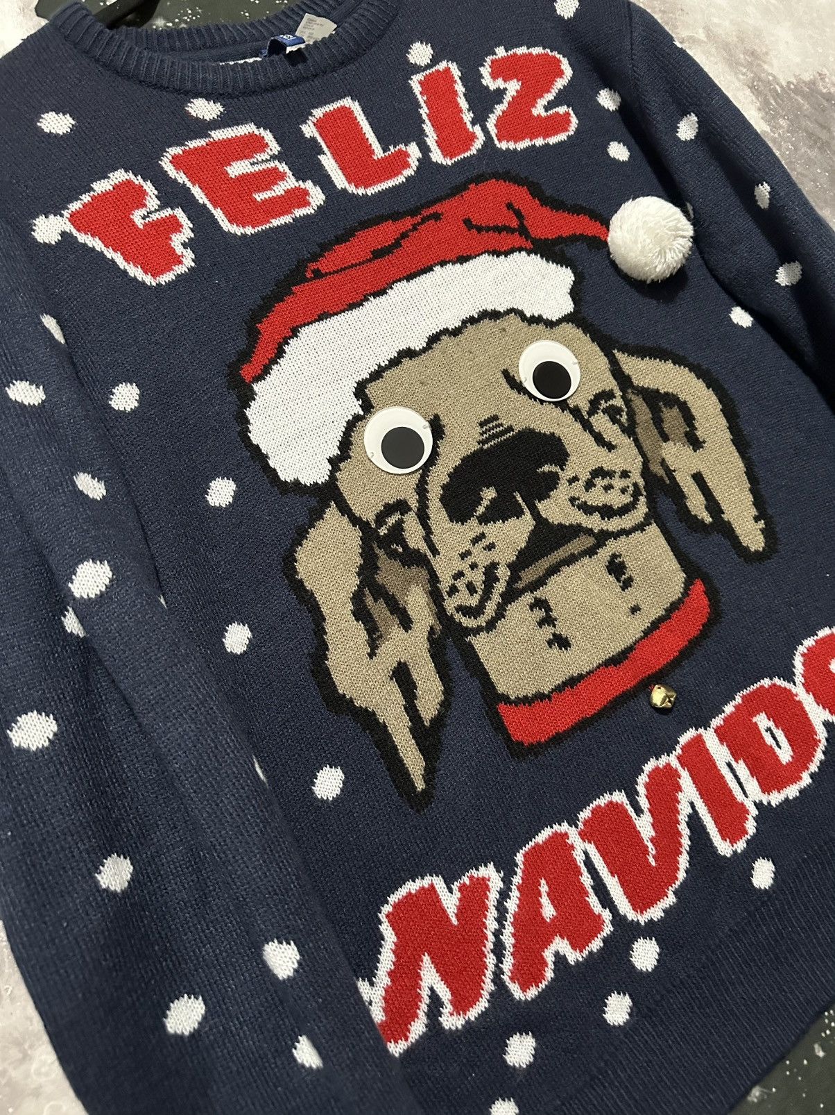 Divided Feliz NaviDog Funny Christmas Jingle sweater Size US XL / EU 56 / 4 - 3 Thumbnail