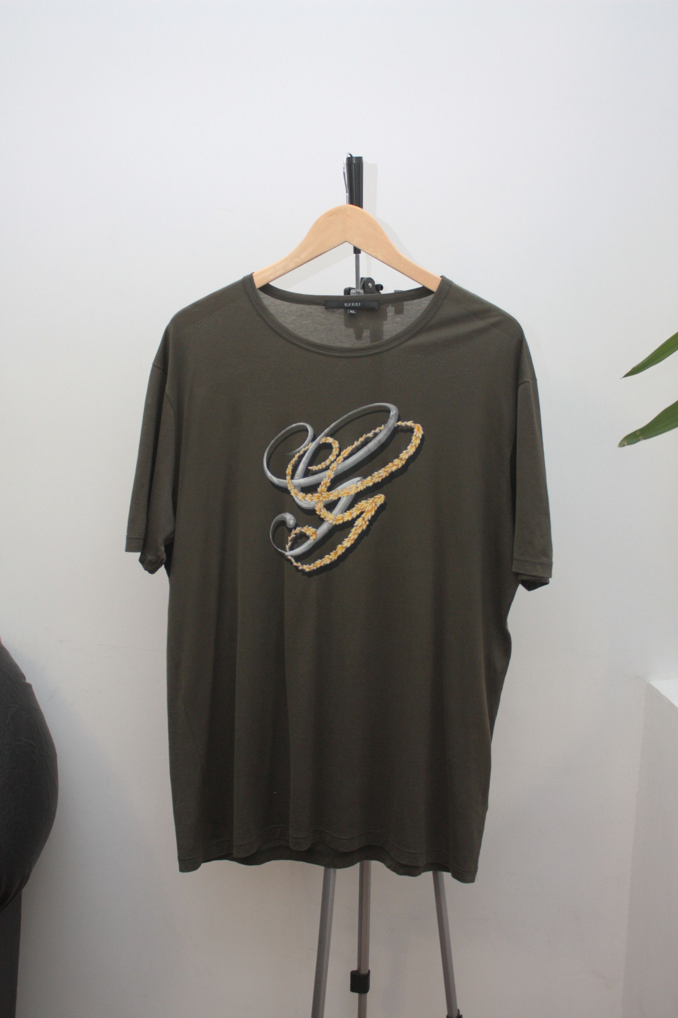 Gucci Gucci Green Logo Shirt XL Made In Italy Size US XL / EU 56 / 4 - 2 Thumbnail