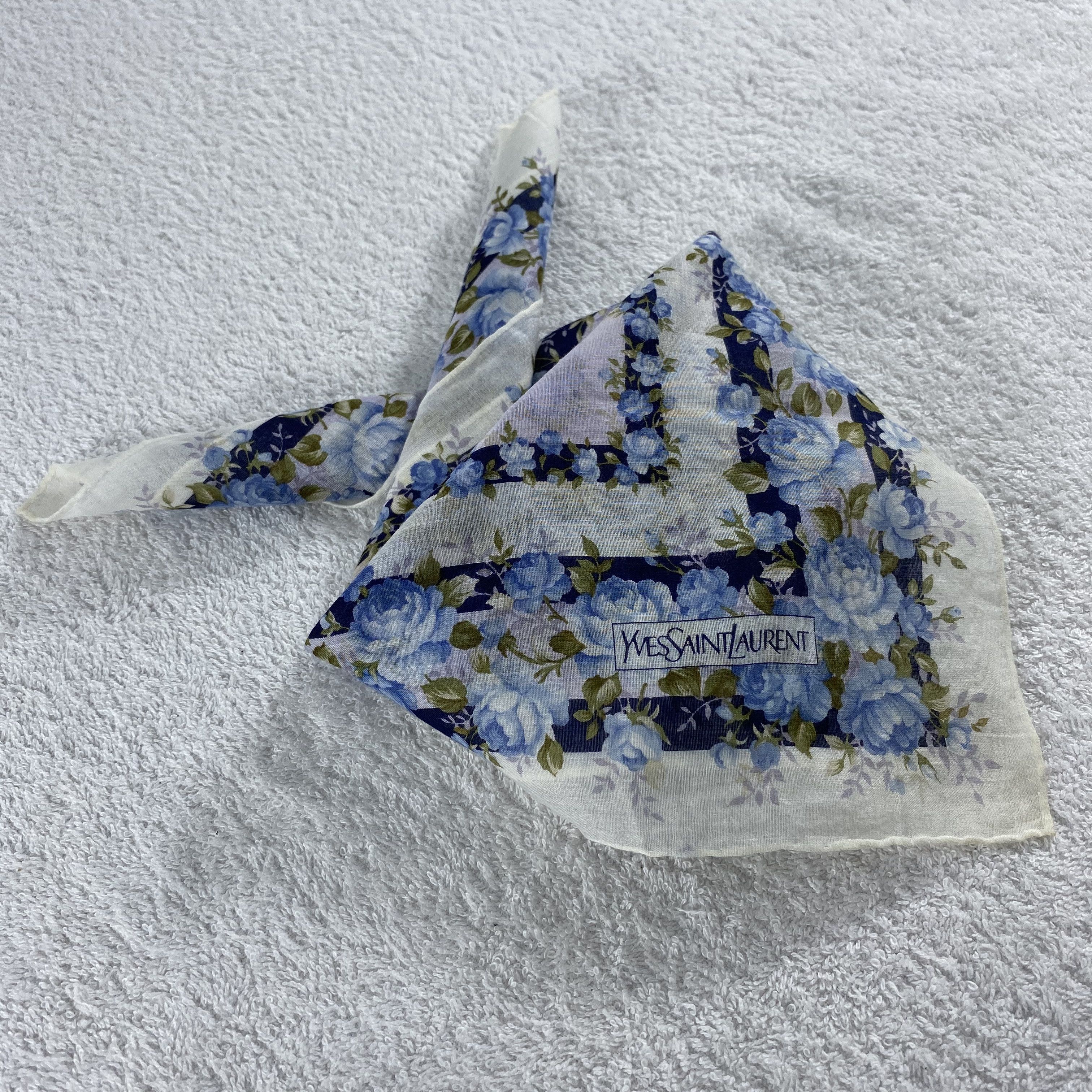 Vintage × Yves Saint Laurent Yves Saint Laurent Neckerchief / Bandana / Handkerchief Size ONE SIZE - 2 Thumbnail
