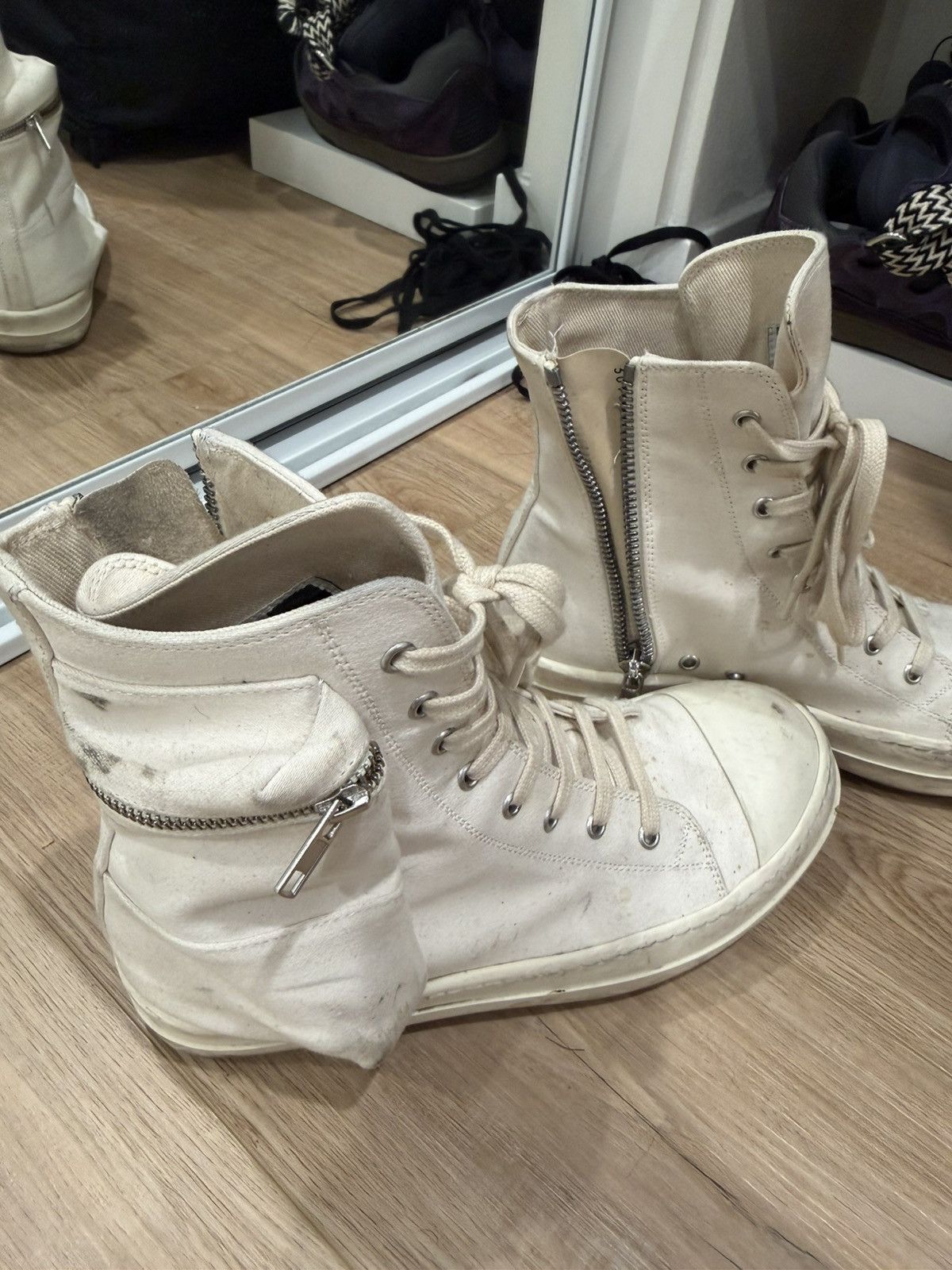 Rick Owens Rick owens High top shoes Size US 8 / EU 41 - 2 Thumbnail