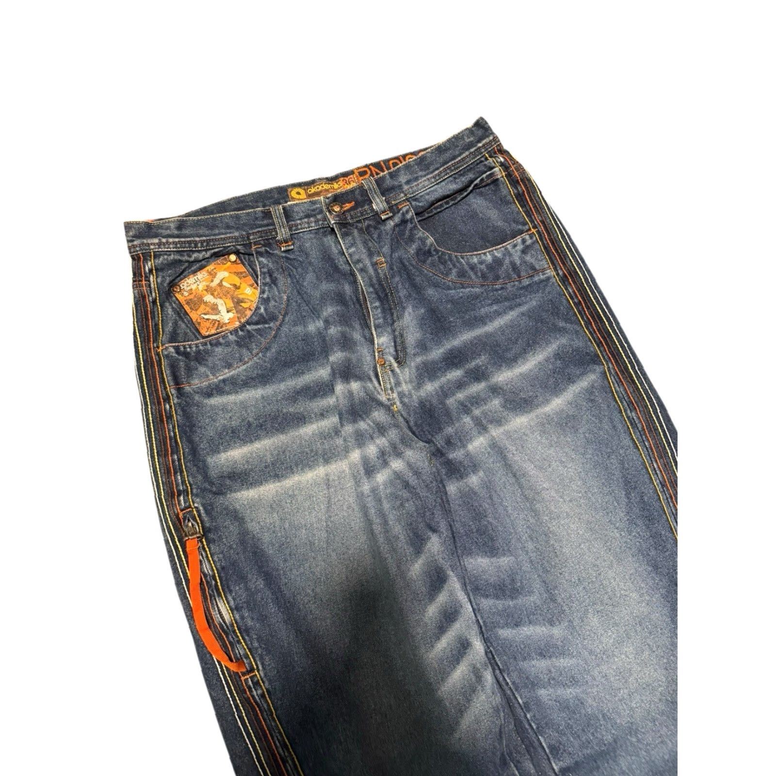 Akademiks VINTAGE Akademiks Jeans Mens 36x33 Blue Baggy Skater 90s Hip Hop Urban Y2K Jeans Men Blue 90s Hip Hop Vintage Urban Baggy Relaxed 36x33 Mens Size US 36 / EU 52 - 4 Thumbnail