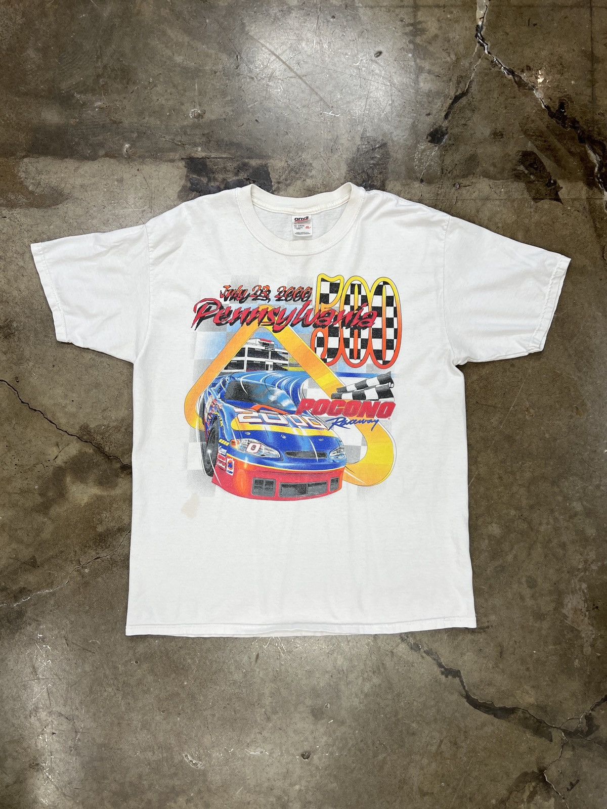 NASCAR × Vintage Vintage 2000 Pennsylvania Pocono Speed Times Racing Tee XL Size US XL / EU 56 / 4 - 2 Thumbnail