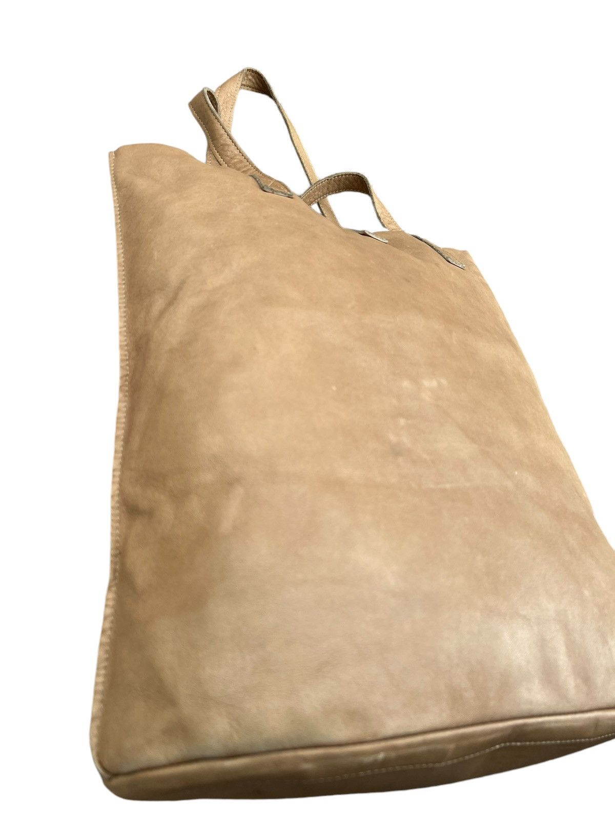 Leather Vintage Orobianco Italy Patina Leather Tote Bag Size ONE SIZE - 10 Thumbnail