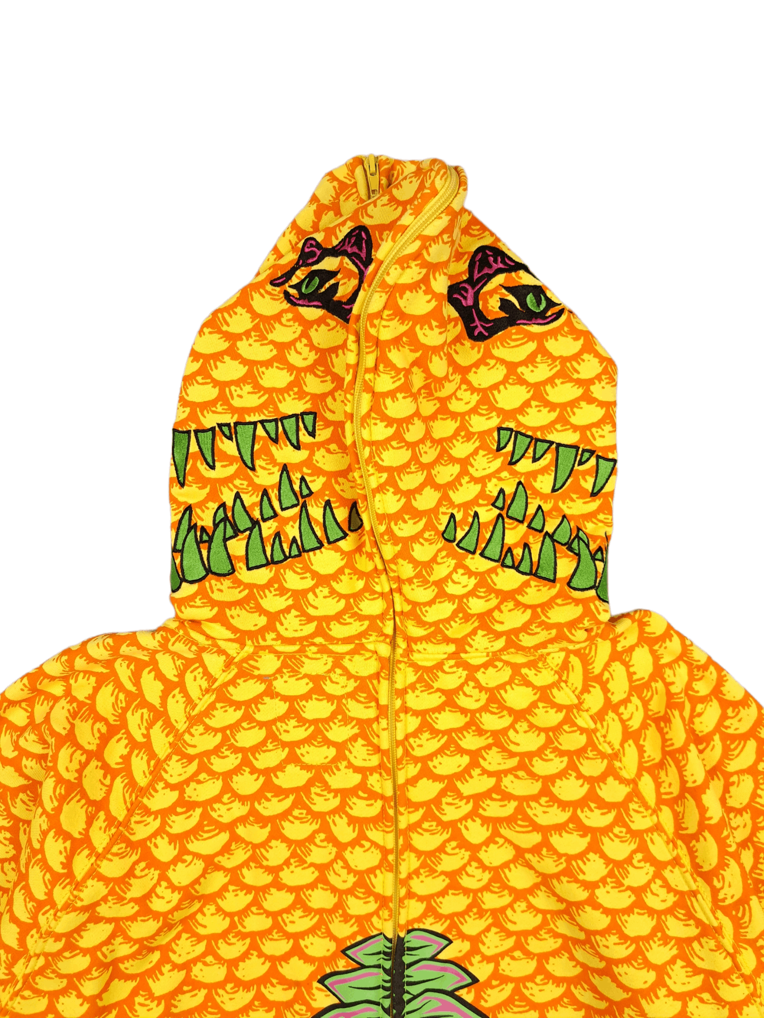 Japanese Brand × Shmack 💎 Schmack Full Print Yellow Zip Dragon Hoodie Bape Style Size US XXL / EU 58 / 5 - 5 Thumbnail
