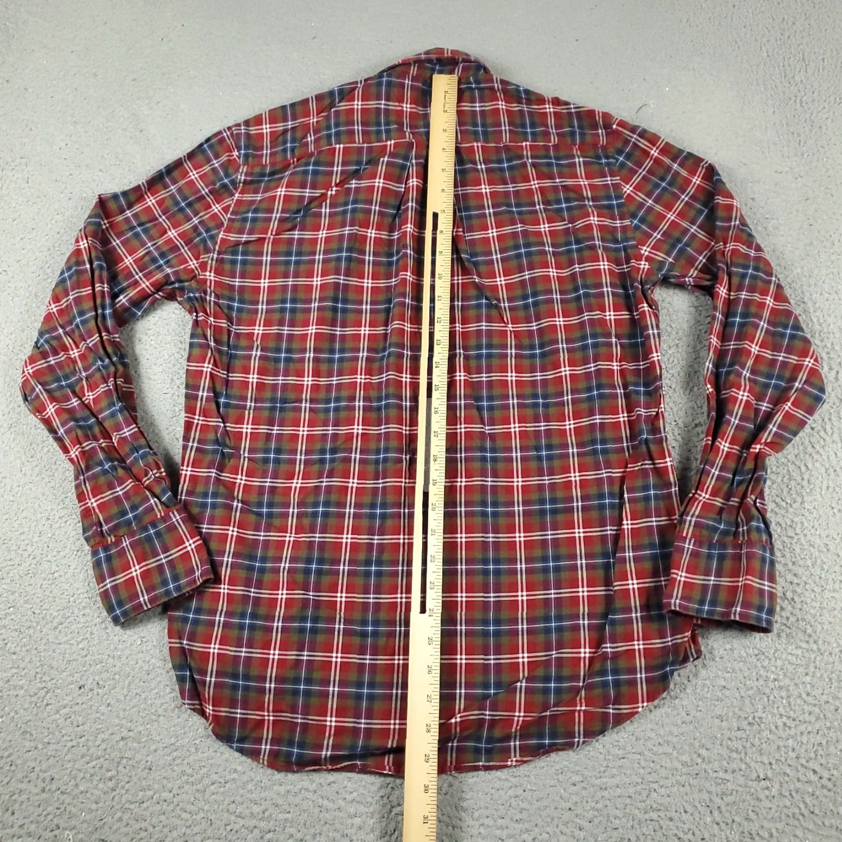 Tommy Hilfiger Tommy Hilfiger Shirt Mens Medium Red Plaid Button-Up Long Sleeve Casual Mens Size US M / EU 48-50 / 2 - 3 Thumbnail