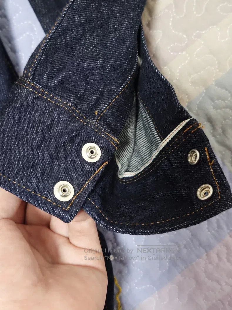 Iron Heart Iron Heart Denim indigo natural plant-dyed western shirt Size US XL / EU 56 / 4 - 2 Thumbnail