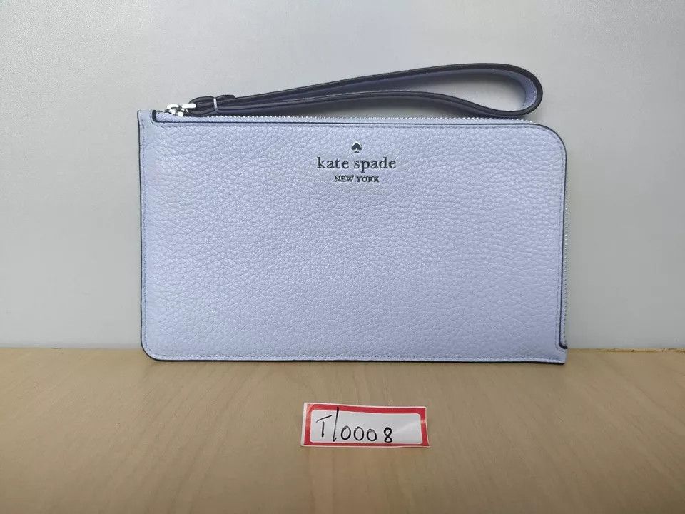 Kate Spade Kate Spade New York L-Zip Leather Wristlet T-0008 Size ONE SIZE - 10 Thumbnail