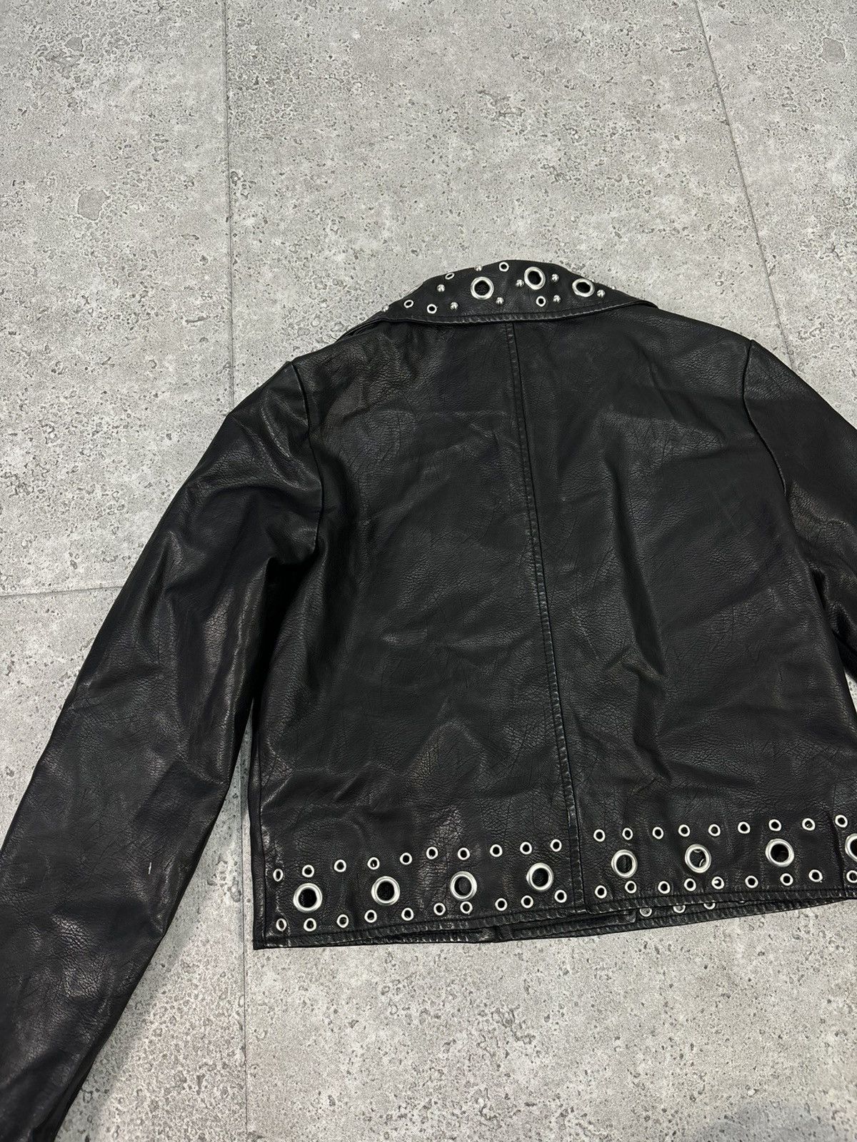 If Six Was Nine × Japanese Brand Japanese Archive Distressed Leather Jacket Cropped 2000s Y2K Size US M / EU 48-50 / 2 - 7 Thumbnail