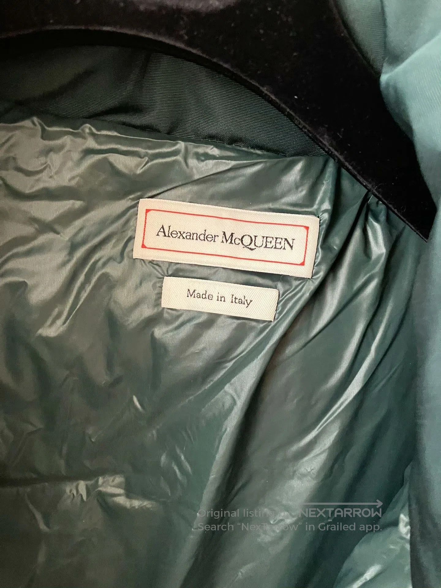 McQ Alexander McQueen Alexander Wang MQ Dark Green Long Puffy Coat. Size US XS / EU 42 / 0 - 7 Thumbnail