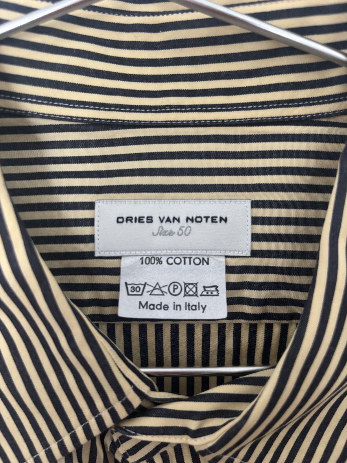 Dries Van Noten Striped collared shirt size 50 Size US M / EU 48-50 / 2 - 2 Thumbnail