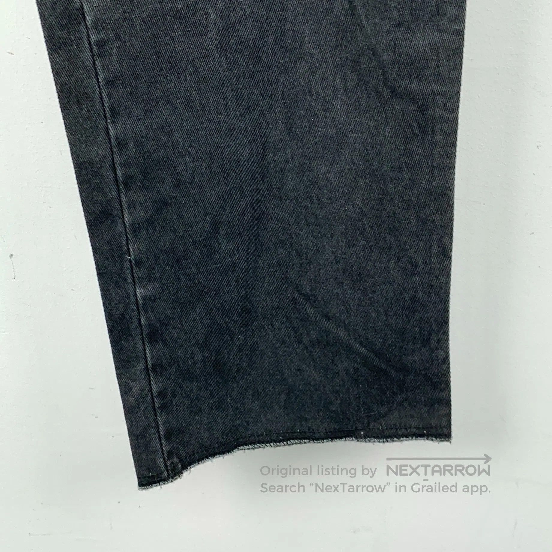 Burberry Burberry Black-grey washed vintage cotton denim trousers| Size US 38 / EU 54 - 4 Thumbnail