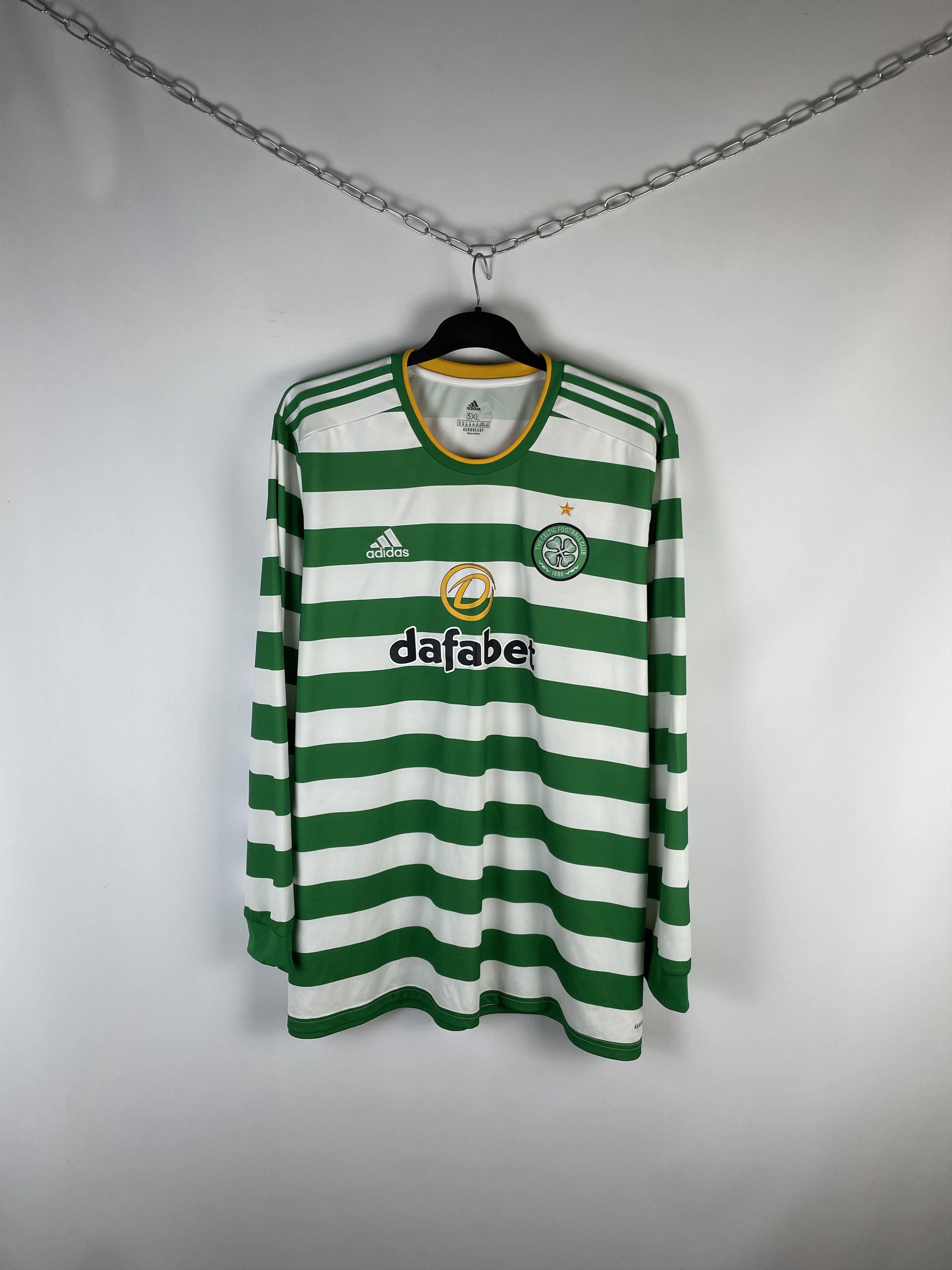 Long Sleeve Celtic Strip 2020 Green New Celtic Kit 2020 Long
