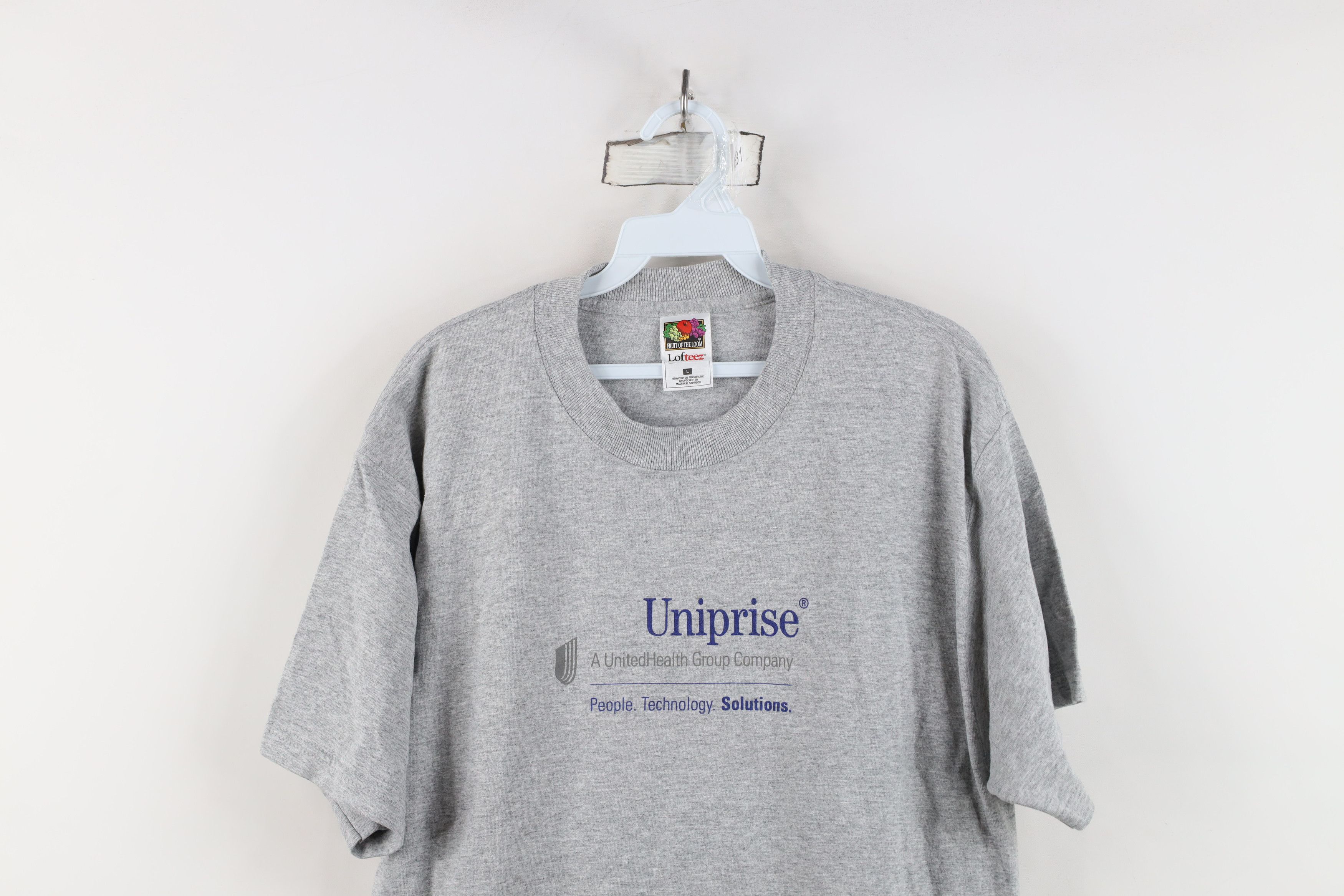 Vintage Vintage UnitedHealth Group Company Short Sleeve T-Shirt Gray Size US L / EU 52-54 / 3 - 2 Thumbnail