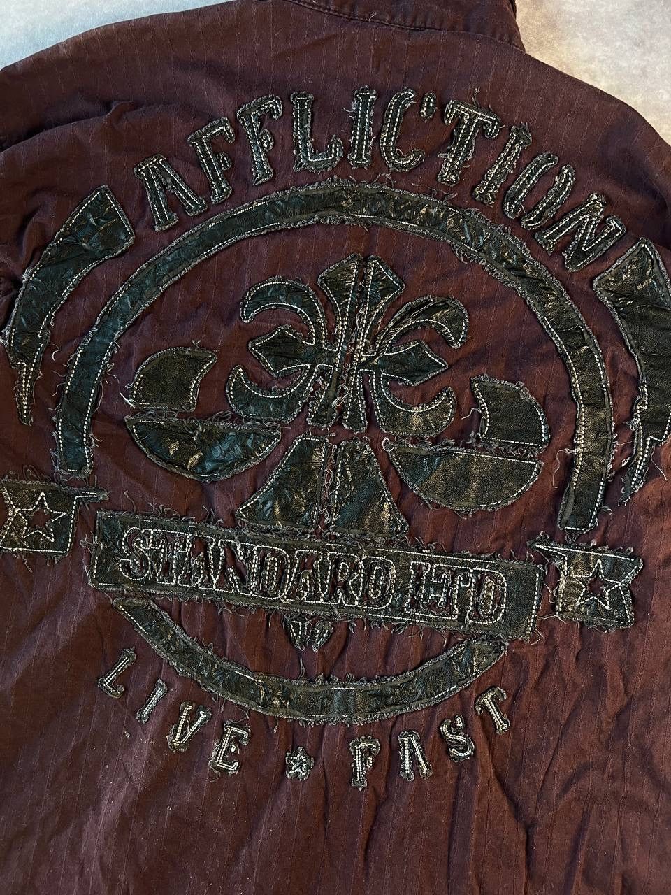 Affliction Affliction Black Premium Long Sleeve Button Down Shirt XL Size US XL / EU 56 / 4 - 4 Thumbnail