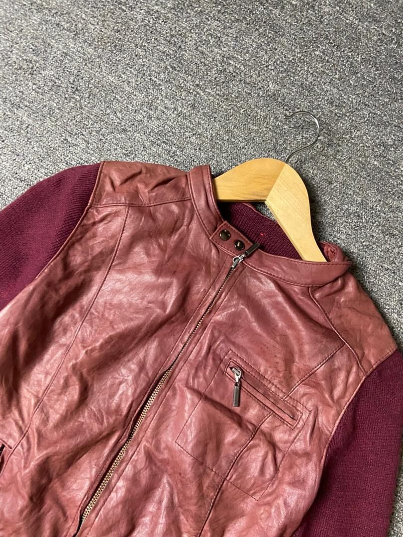 Japanese Brand Brahmin Motorcycle Leather Jacket (177) Size M / US 6-8 / IT 42-44 - 9 Thumbnail