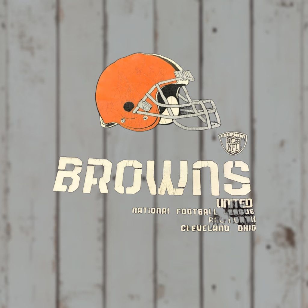Reebok Reebok Cleveland Browns NFL T-Shirt Men Large Multicolor Short Sleeve Crew Neck Sports 90s Classic Size US L / EU 52-54 / 3 - 1 Thumbnail