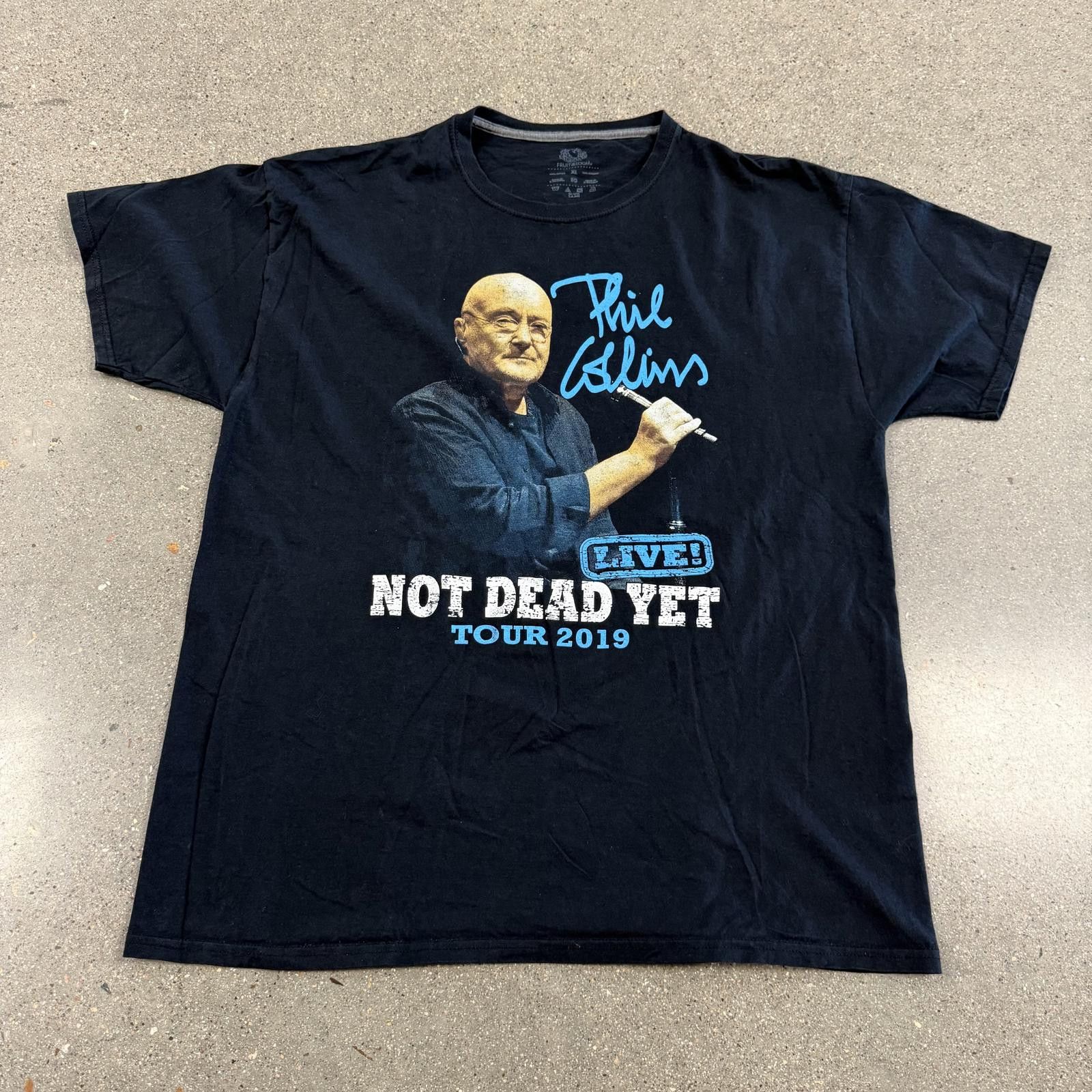 Fruit Of The Loom Phil Collins Not Dead Yet Concert Tour 2019 T-Shirt XL Size US L / EU 52-54 / 3 - 1 Thumbnail