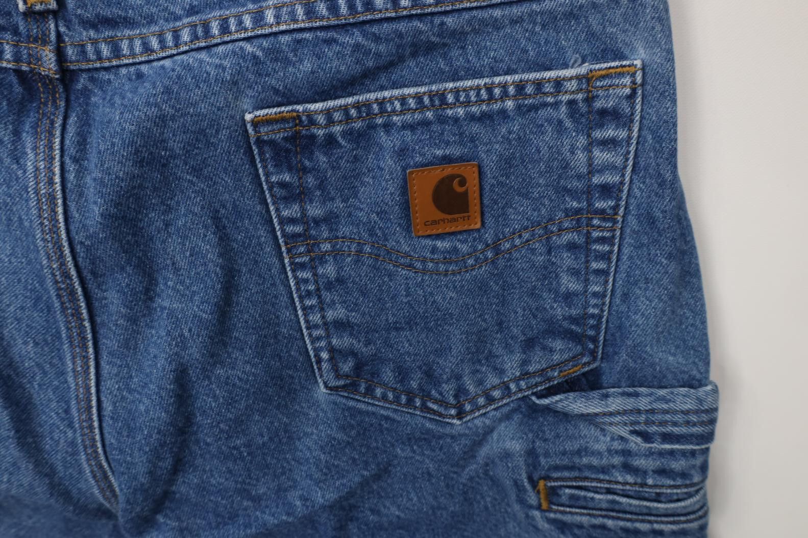 Carhartt Vintage Y2K Carhartt Fit Wide Leg Dungaree Denim Jeans Size US 38 / EU 54 - 14 Thumbnail