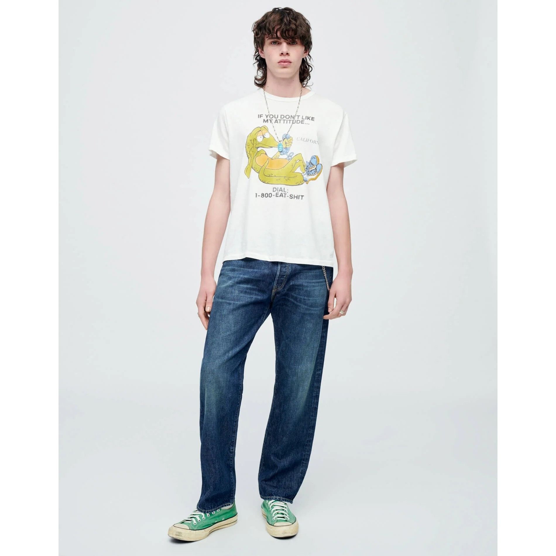 image of Redone $295 NWT Re/done 1 Year Wear 50S Straight Jeans Size 32 in Blue, Men's