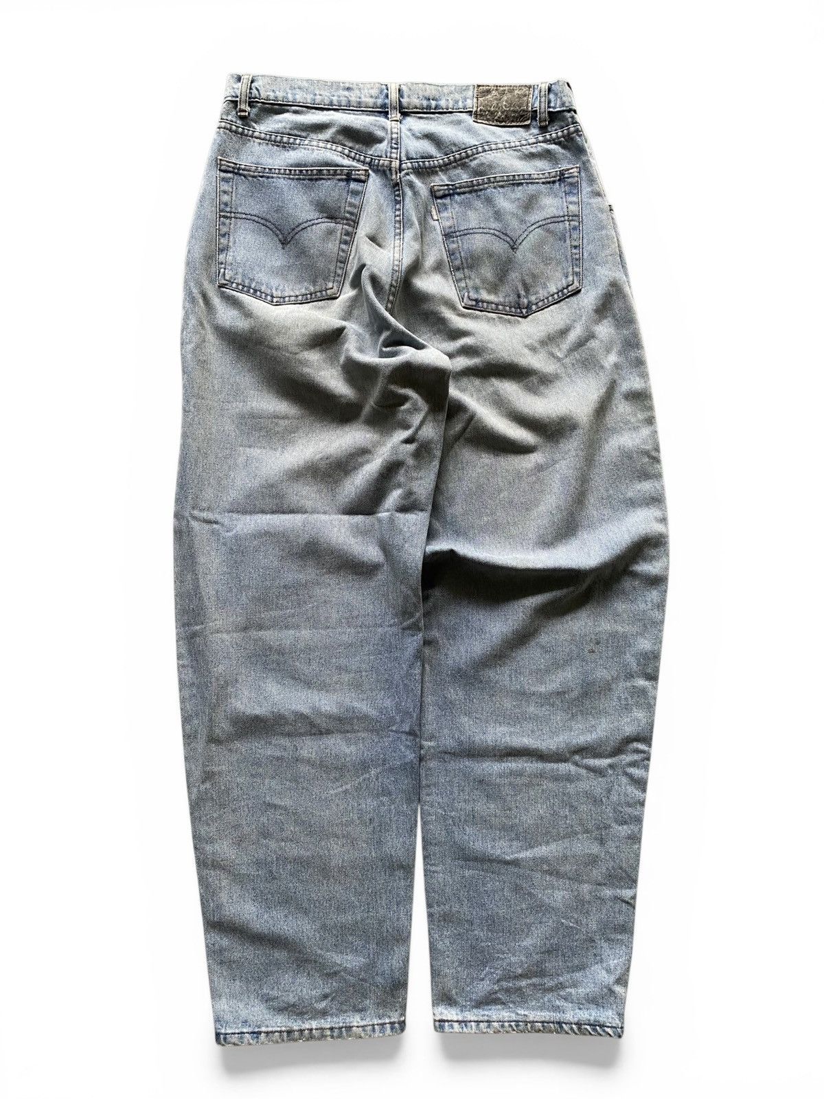 Vintage 1990's Baggy Levis Silvertab Purple Tag Blue Jeans