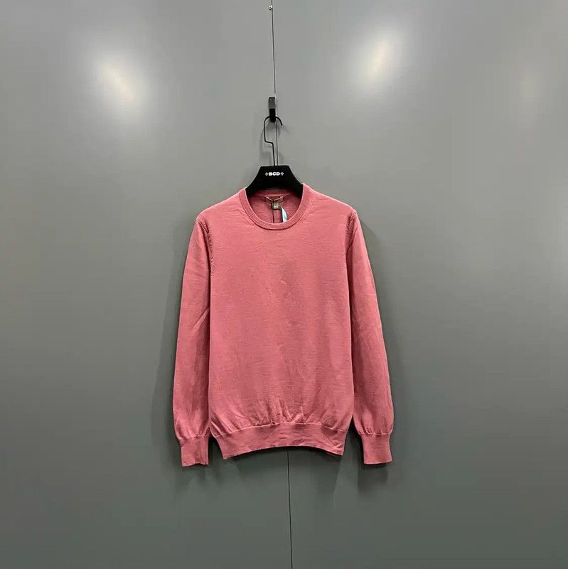 Burberry Burberry Pink Long Sleeve Cotton Sweatshirt Size XXL / US 16-18 / IT 52-54 - 1 Thumbnail