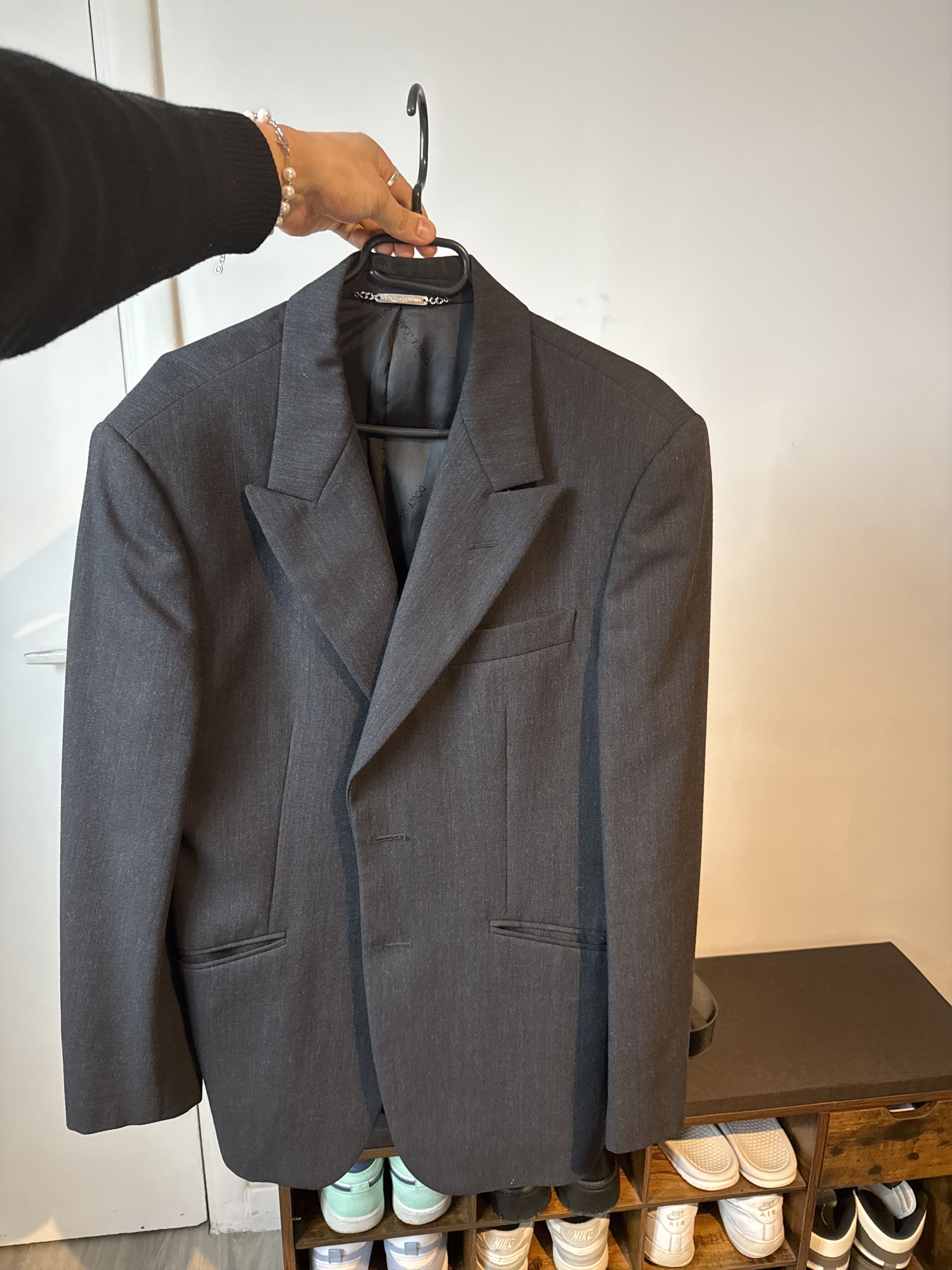 Dolce & Gabbana Dolce & Gabbana men's anthracite wool suit jacket Size 46R - 2 Thumbnail