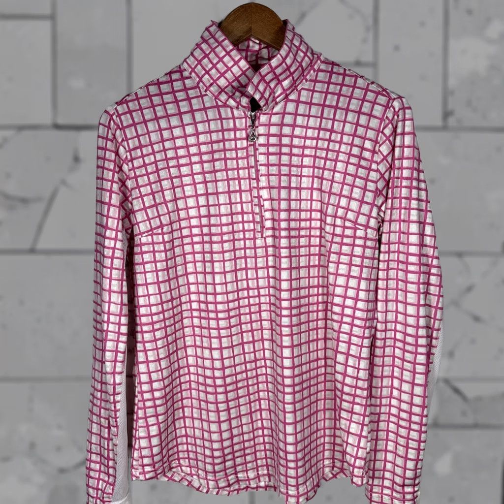 Pinko San Soleil golf Pullover Pink Polyester Half Zip Womens Size M Size M / US 6-8 / IT 42-44 - 1 Thumbnail