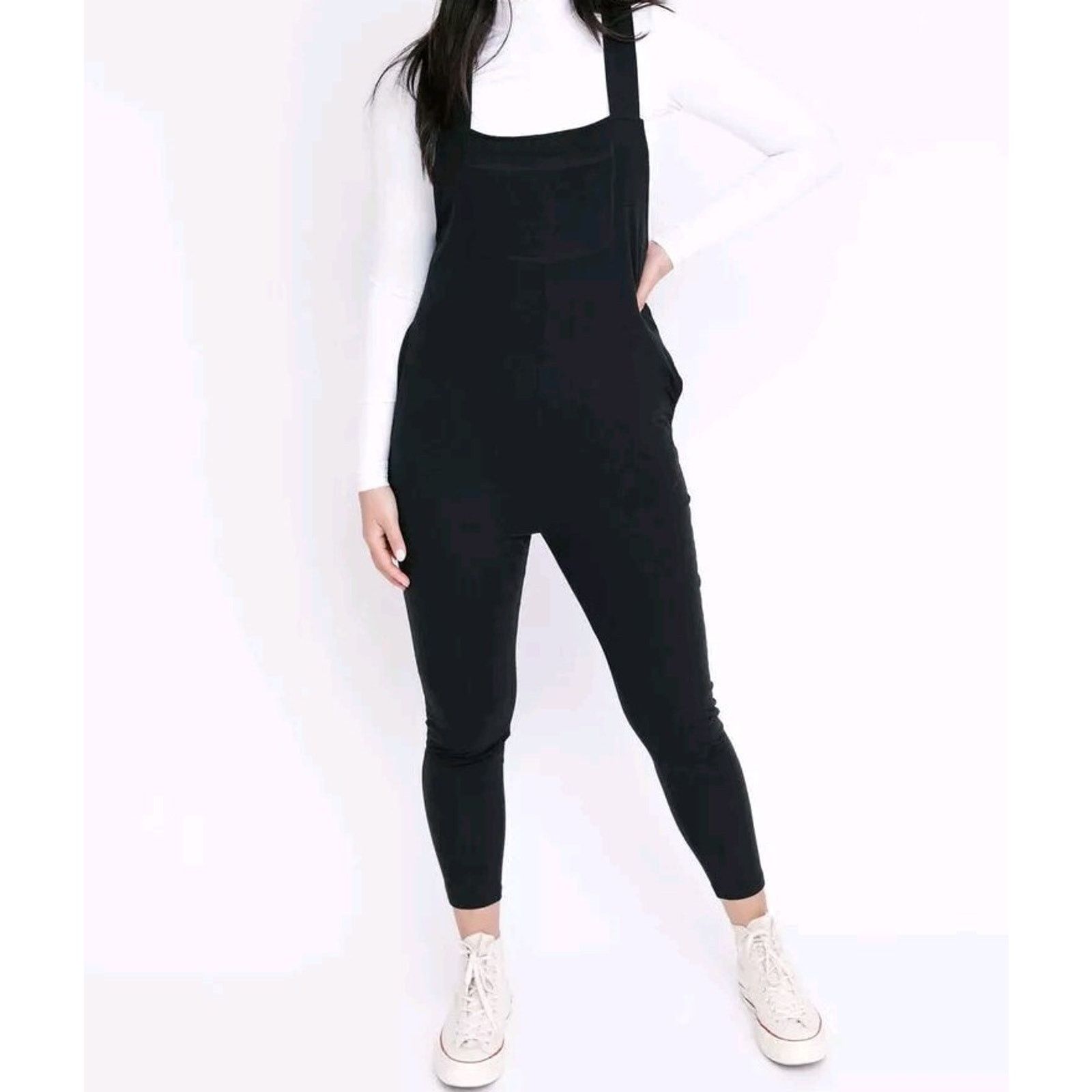 & Other Stories smash +TESS Women ROMPER Cotton BLACK Petite Small A000111 Size 27" / US 4 / IT 40 - 1 Thumbnail