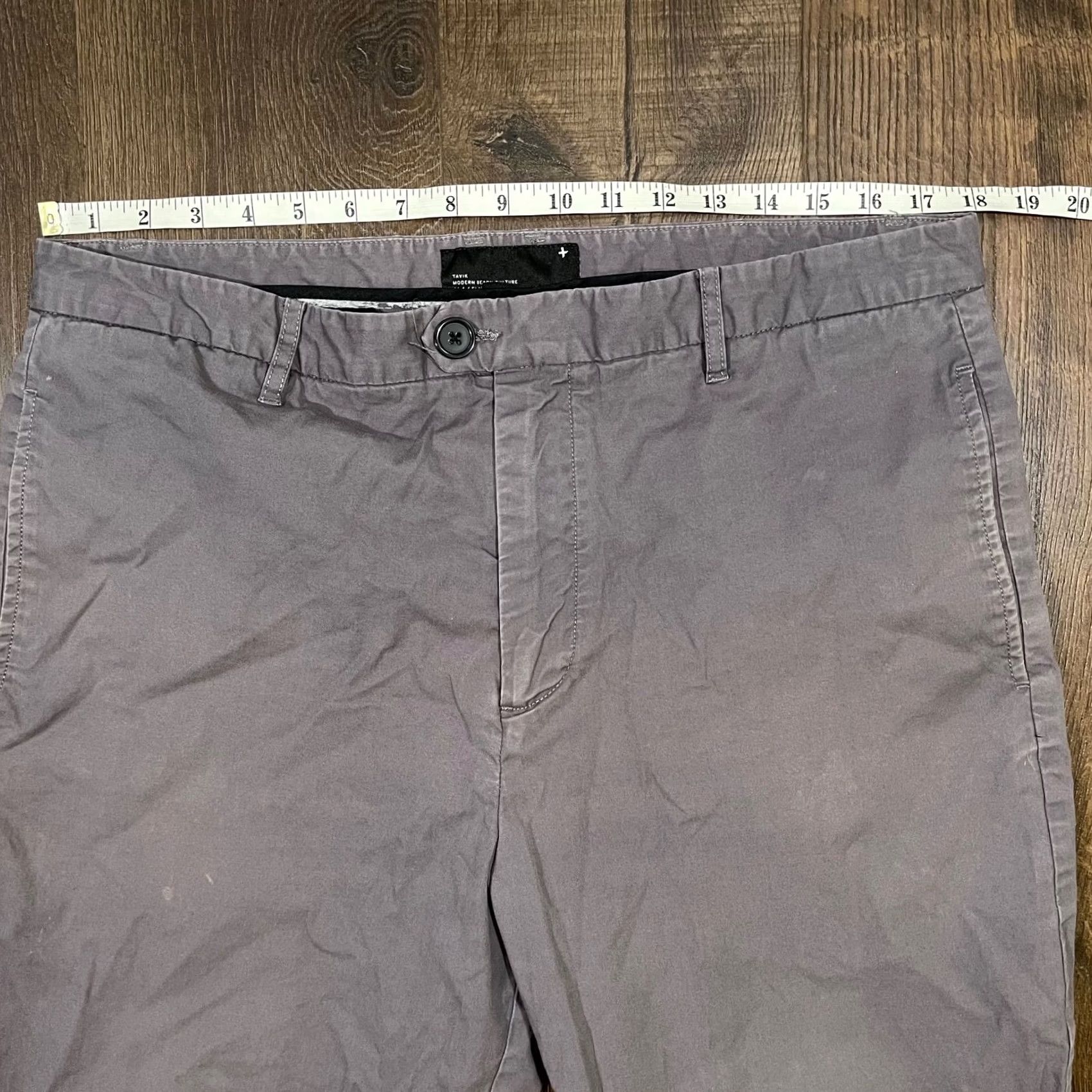 Tavik Tavik Pants Adult 36 x 24.5 Gray Chino Men Bottoms Slimming Straight Front Zip Pockets Casual Regular 36 in Inseam 24.5" Mens Size US 36 / EU 52 - 3 Thumbnail