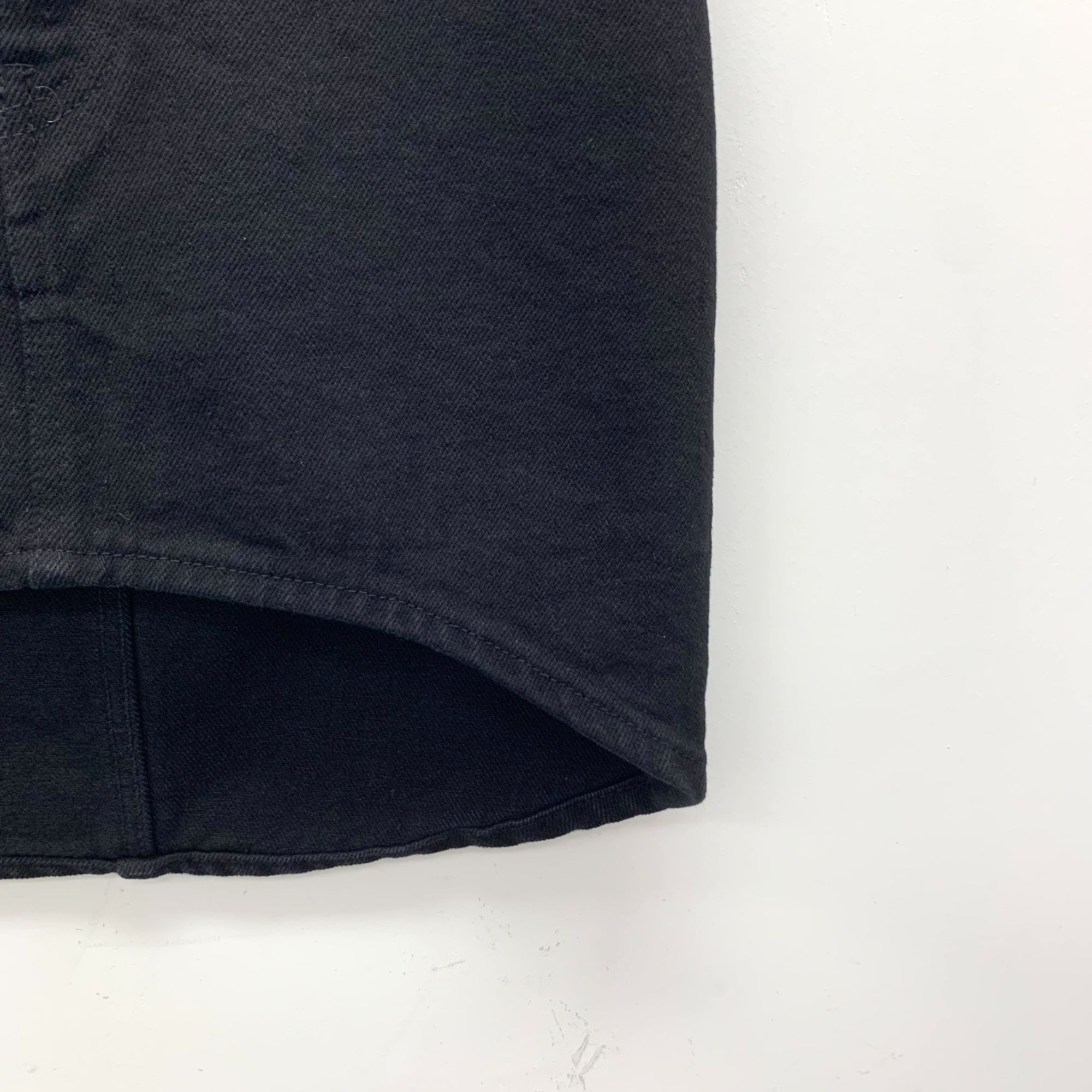 Balenciaga Balenciaga Garde-Robe Black Cotton Short Denim Skirt Casual Size 34" / US 12 / IT 48 - 6 Thumbnail