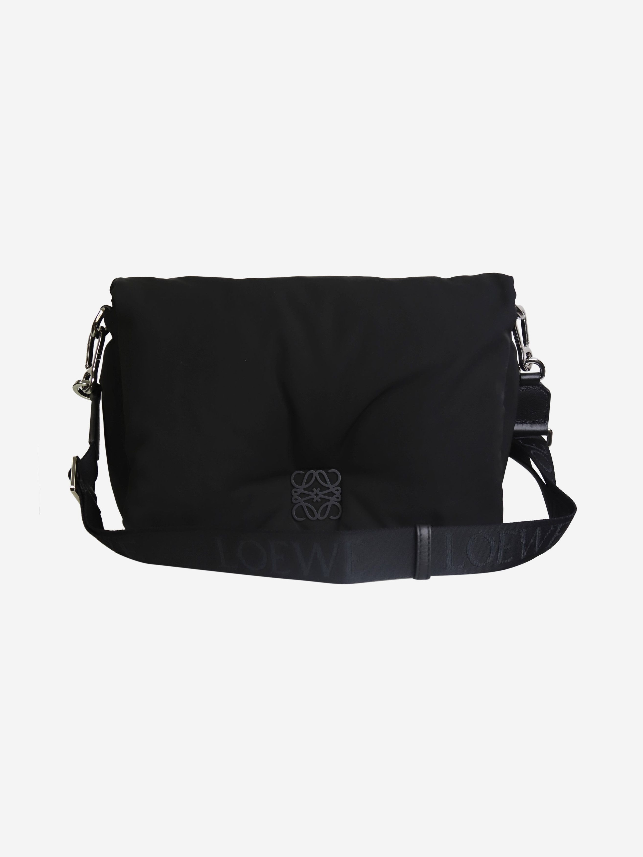 image of Loewe Black Goya Puffer Bag, Women's
