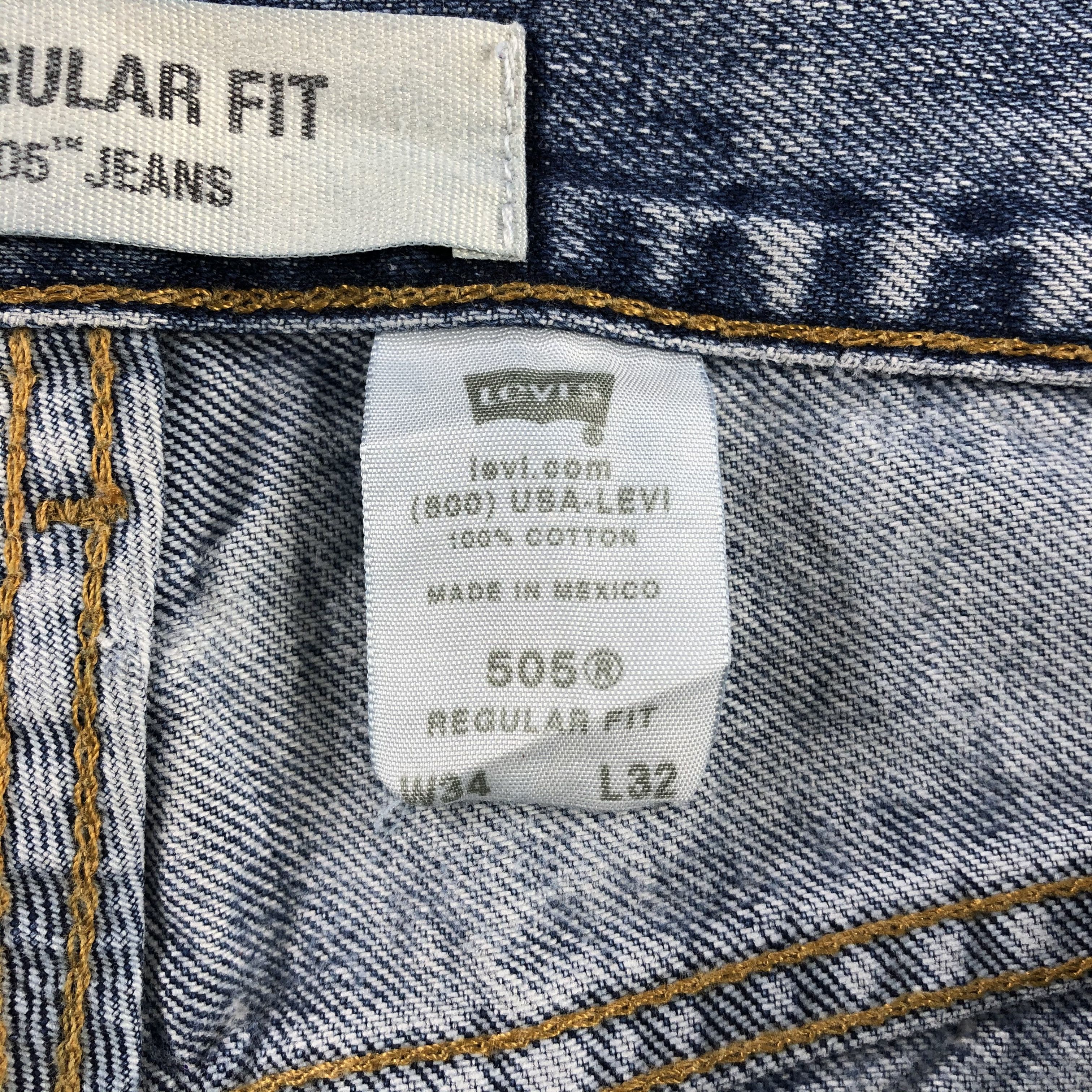Levi's Vintage Levi's 505 Jeans Distress Regular Fit Denim KJ967 Size US 34 / EU 50 - 17 Thumbnail