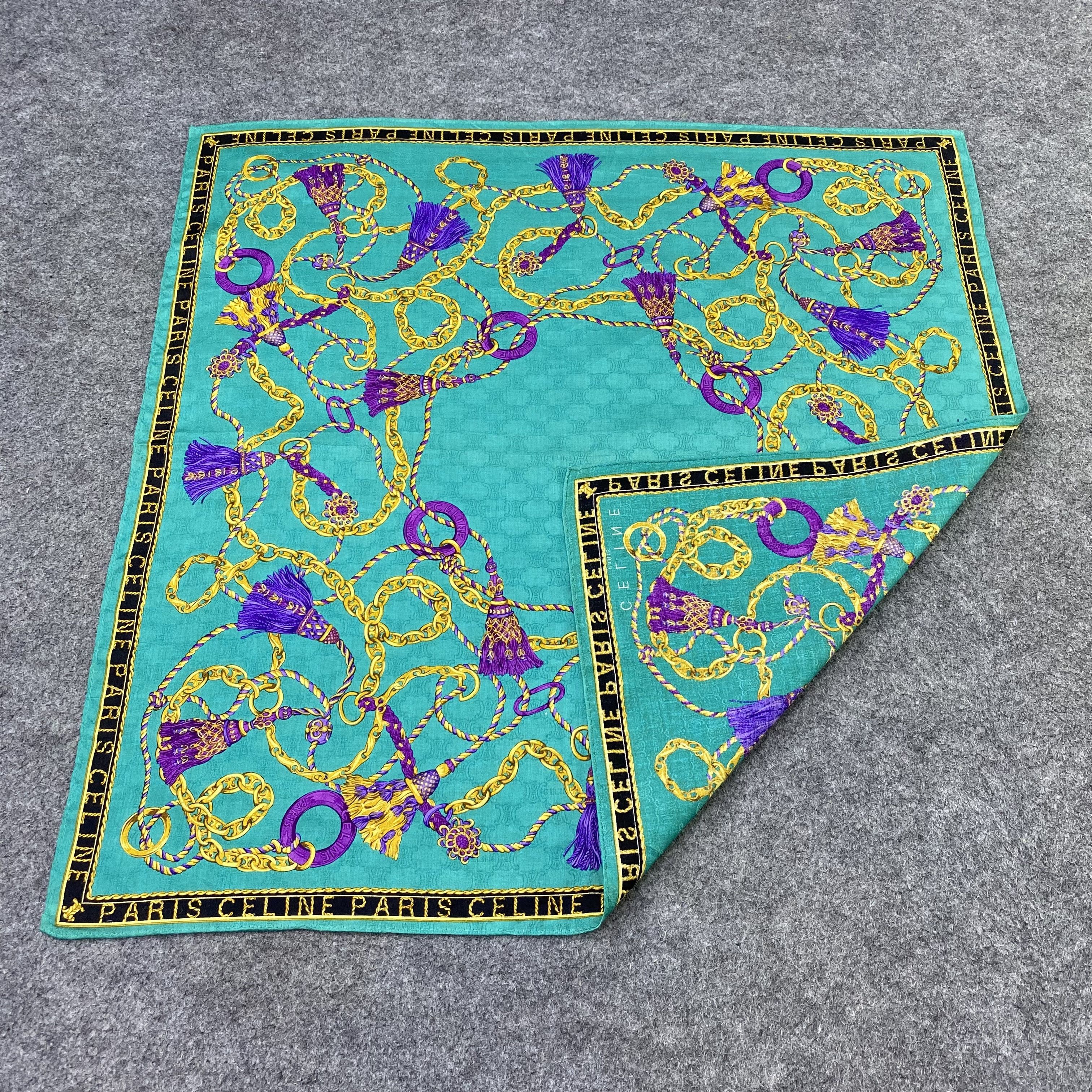 Celine Celine Handkerchief Neckerchief Bandana-B1807 Size ONE SIZE - 5 Thumbnail